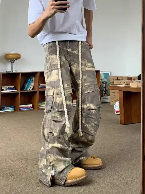 VIBE Workwear Camouflage Casual Pants Size US 33 - 2 Thumbnail
