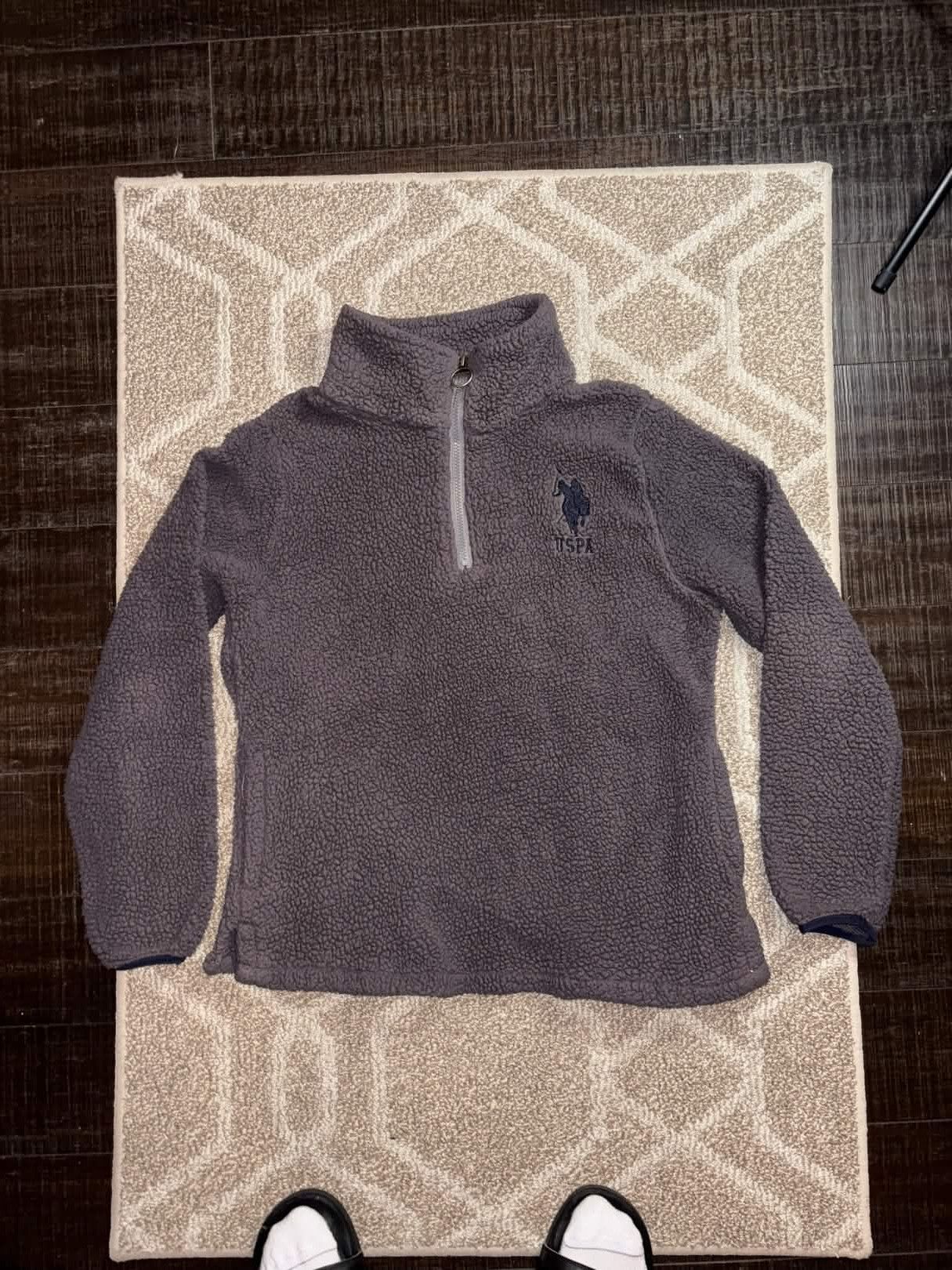 U.S. Polo Assn. 00s U.S. Polo Assn. Sherpa Quarter Zip Jacket Size M / US 6-8 / IT 42-44 - 2 Thumbnail