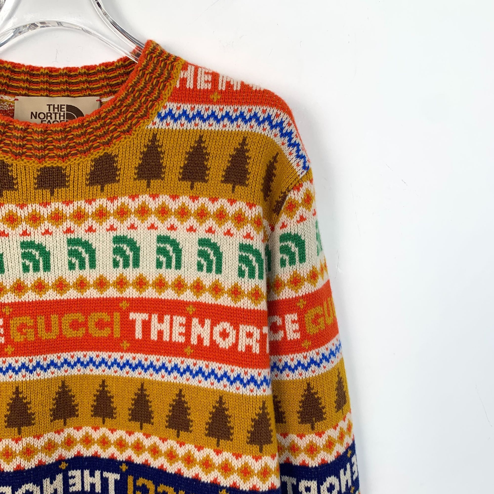 Gucci The North Face X Gucci Multicolor Wool Sweater Unisex Made I Size S / US 4 / IT 40 - 3 Thumbnail
