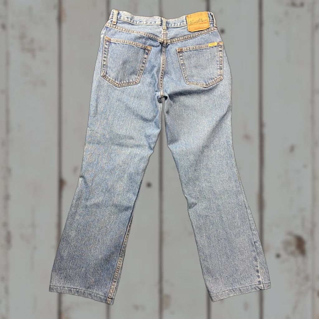 Levi's VINTAGE Levi’s SIGNATURE Jeans Regular Bootcut 32 x 29 Men Blue Cotton Denim 90s Grunge Skater Distressed Pocket 5-Pocket Hemmed 29” Black? Size US 32 / EU 48 - 1 Thumbnail