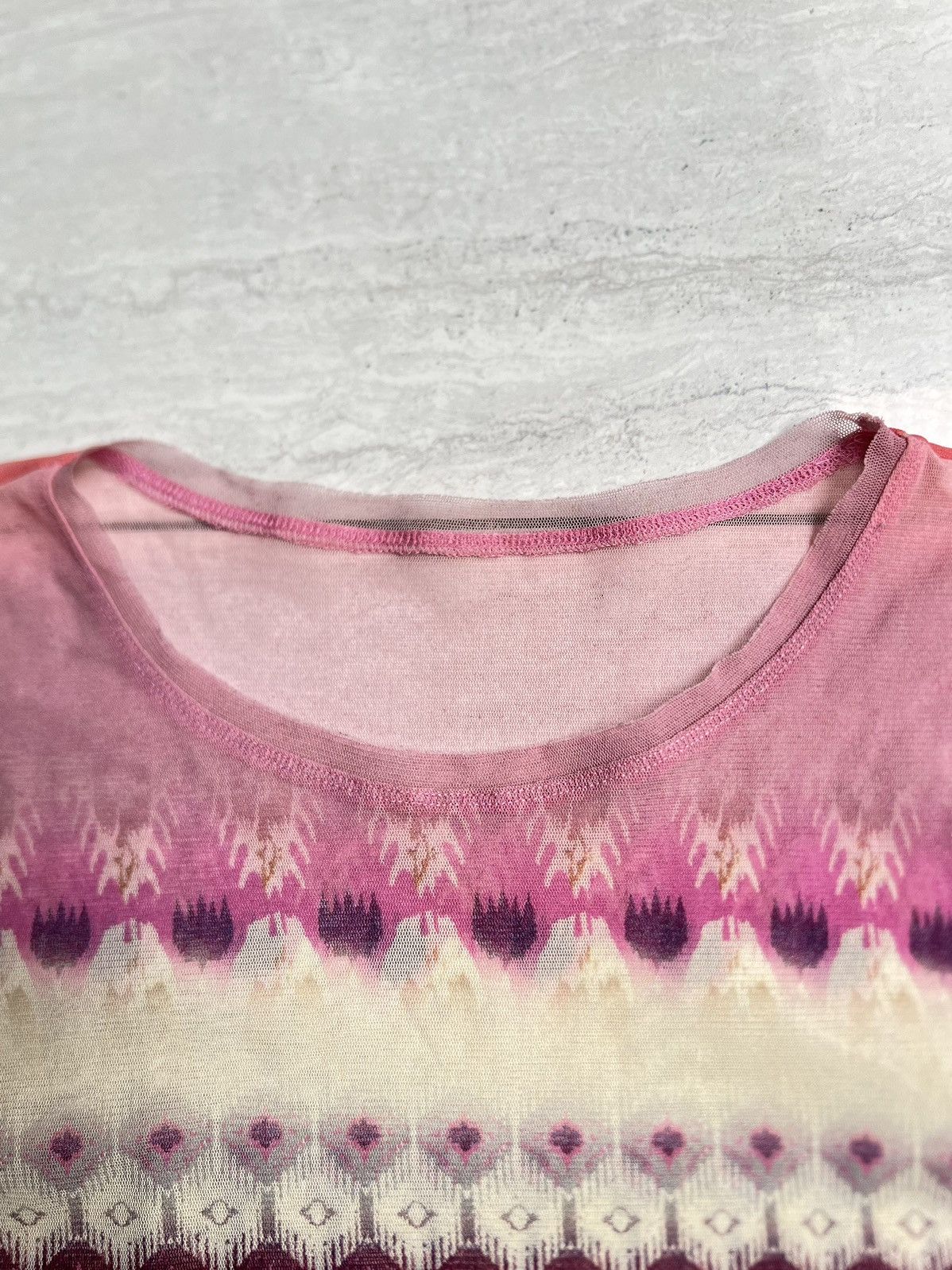 Hiroko Koshino Homme Hiroko Koshino Mesh Motive T-shirt Size US XS / EU 42 / 0 - 5 Thumbnail