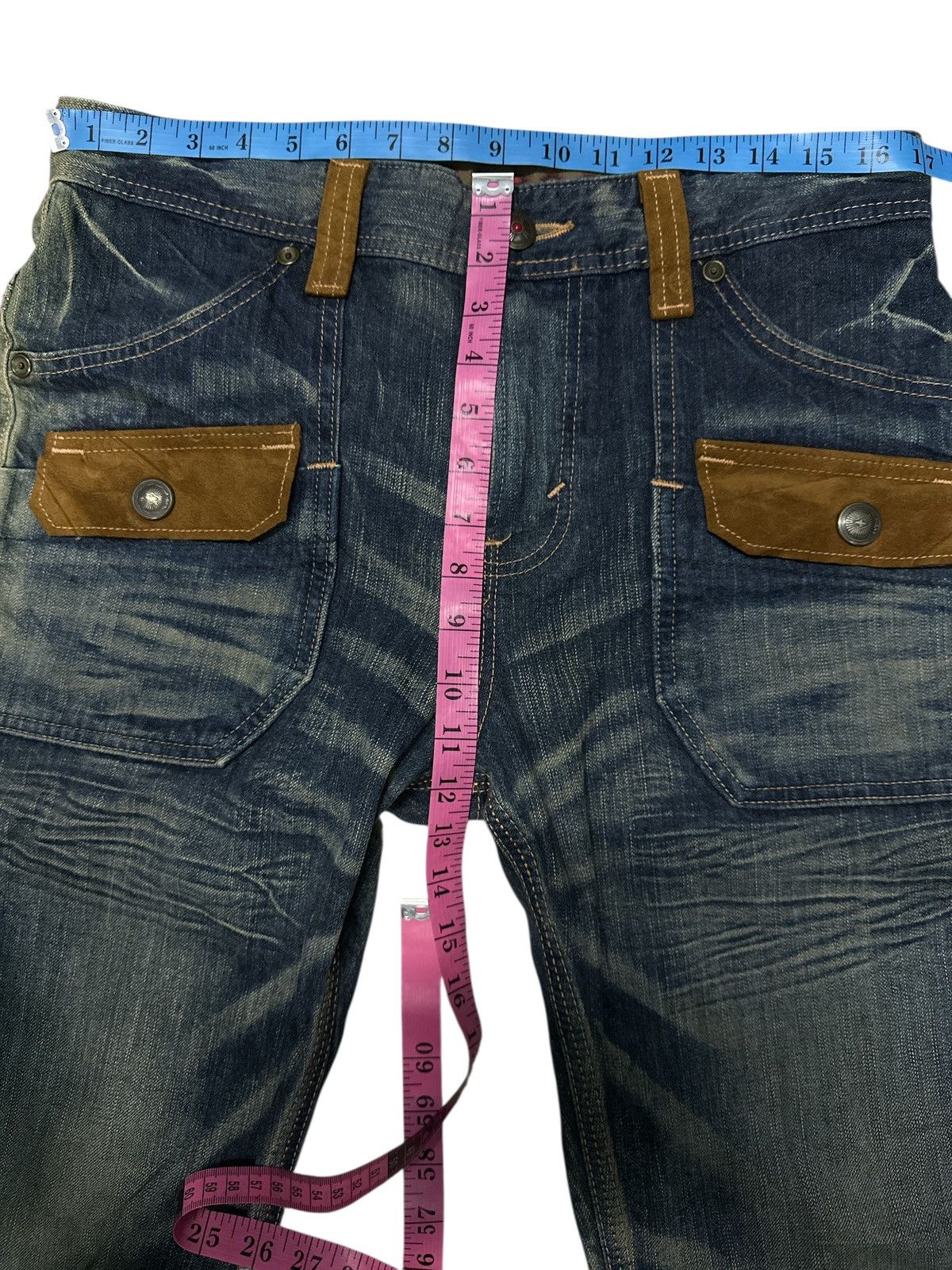 Japanese Brand Vintage Edwin Bushpant Native Style . Size US 34 / EU 50 - 6 Thumbnail