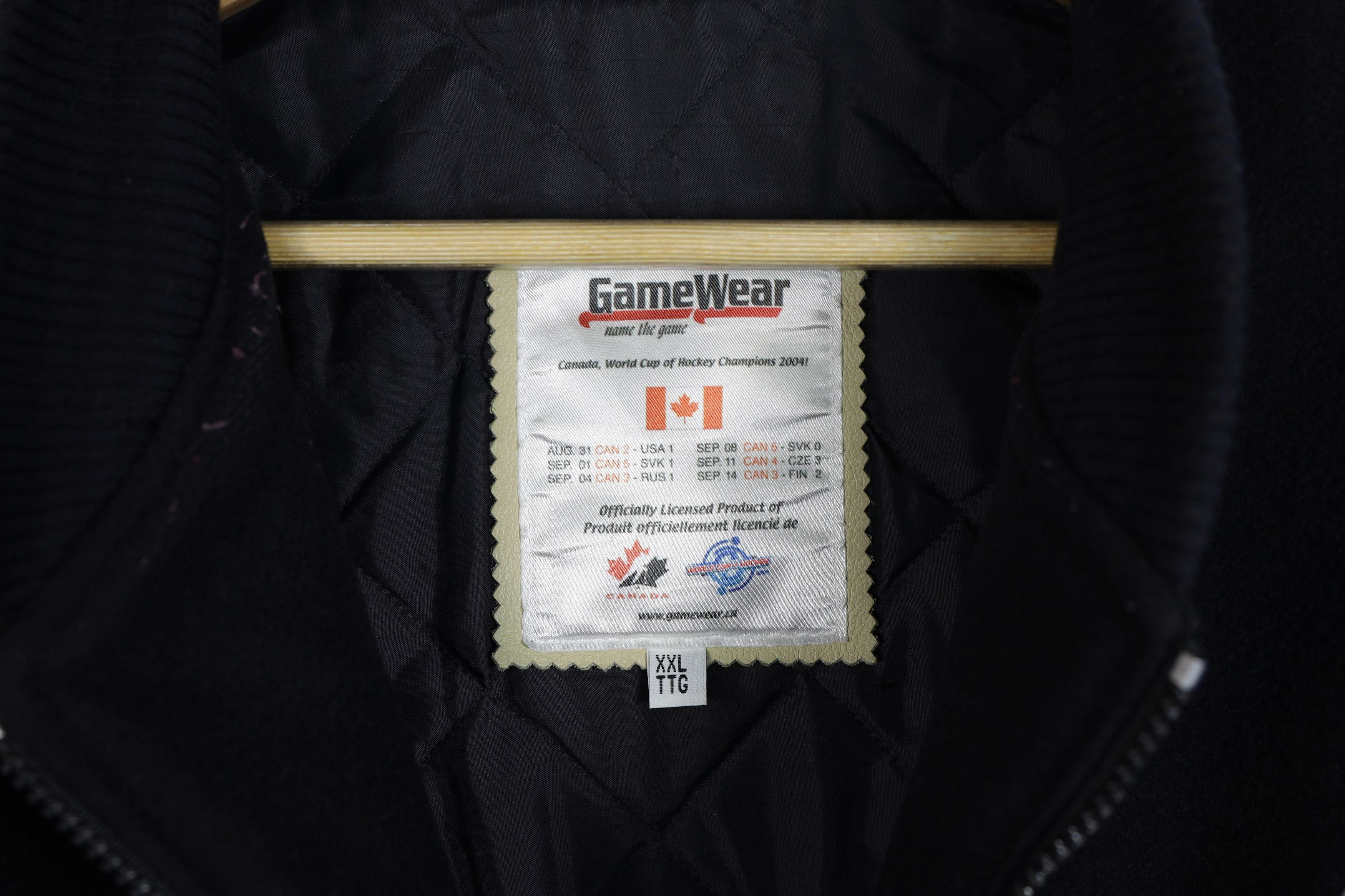 NHL Vintage Canada NHL Wool Leather Bomber Jacket XXL Size US XXL / EU 58 / 5 - 10 Thumbnail