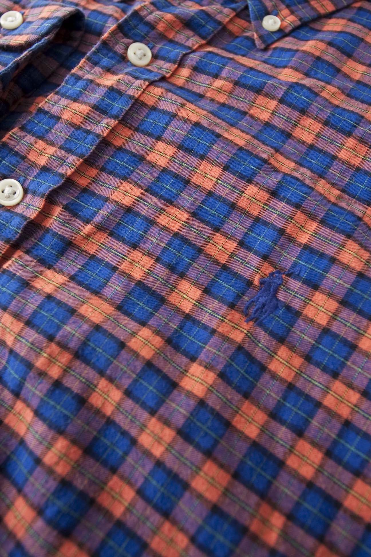 Ralph Lauren Ralph Lauren Shirt Flannel Size M Blue / Orange Size US M / EU 48-50 / 2 - 3 Thumbnail