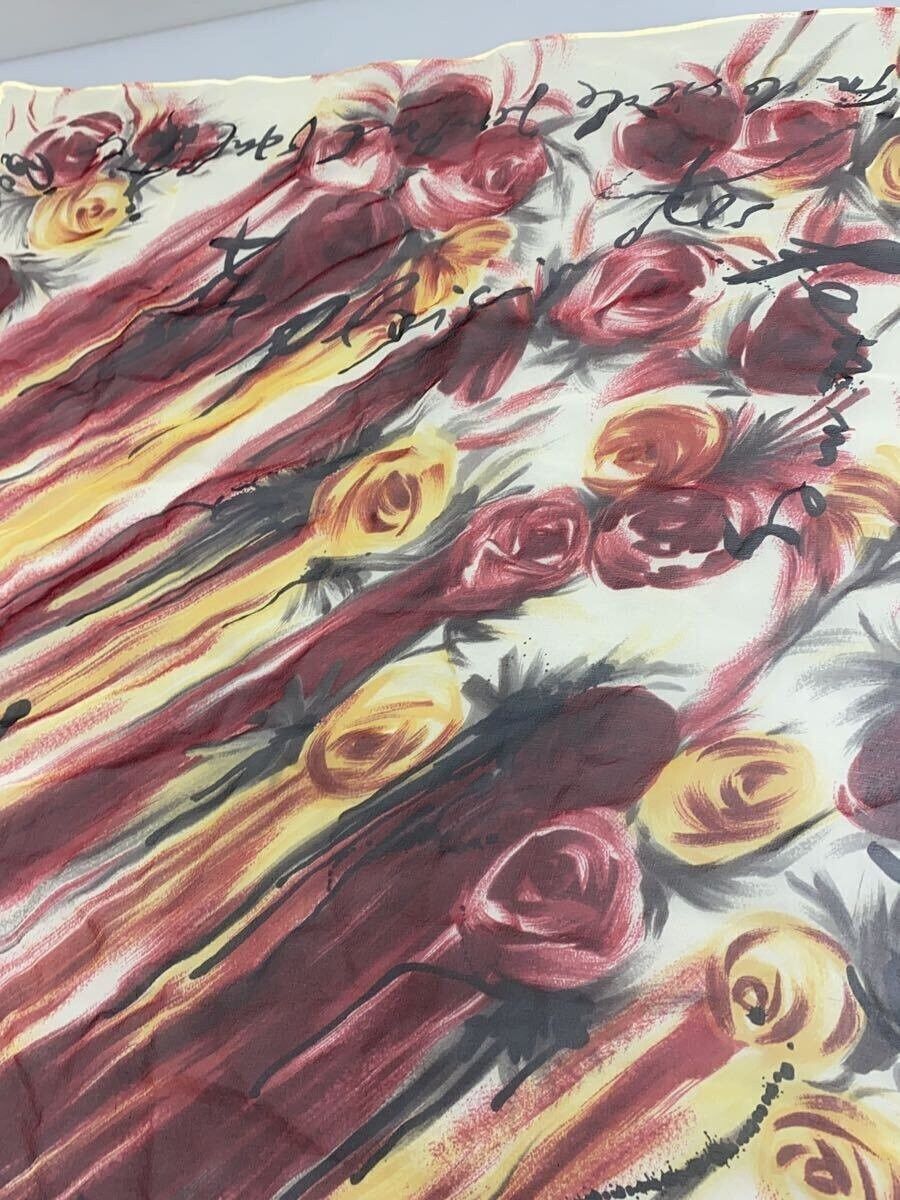 Jean Paul Gaultier Floral Silk Scarf Size ONE SIZE - 3 Thumbnail