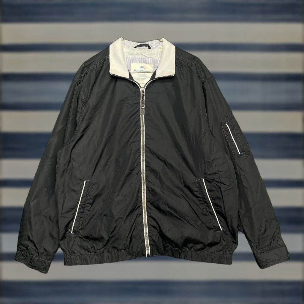 Tommy Bahama Tommy Bahama Jacket Mens Medium Black Nylon Windbreaker Beach Walk Adult Size US M / EU 48-50 / 2 - 1 Thumbnail