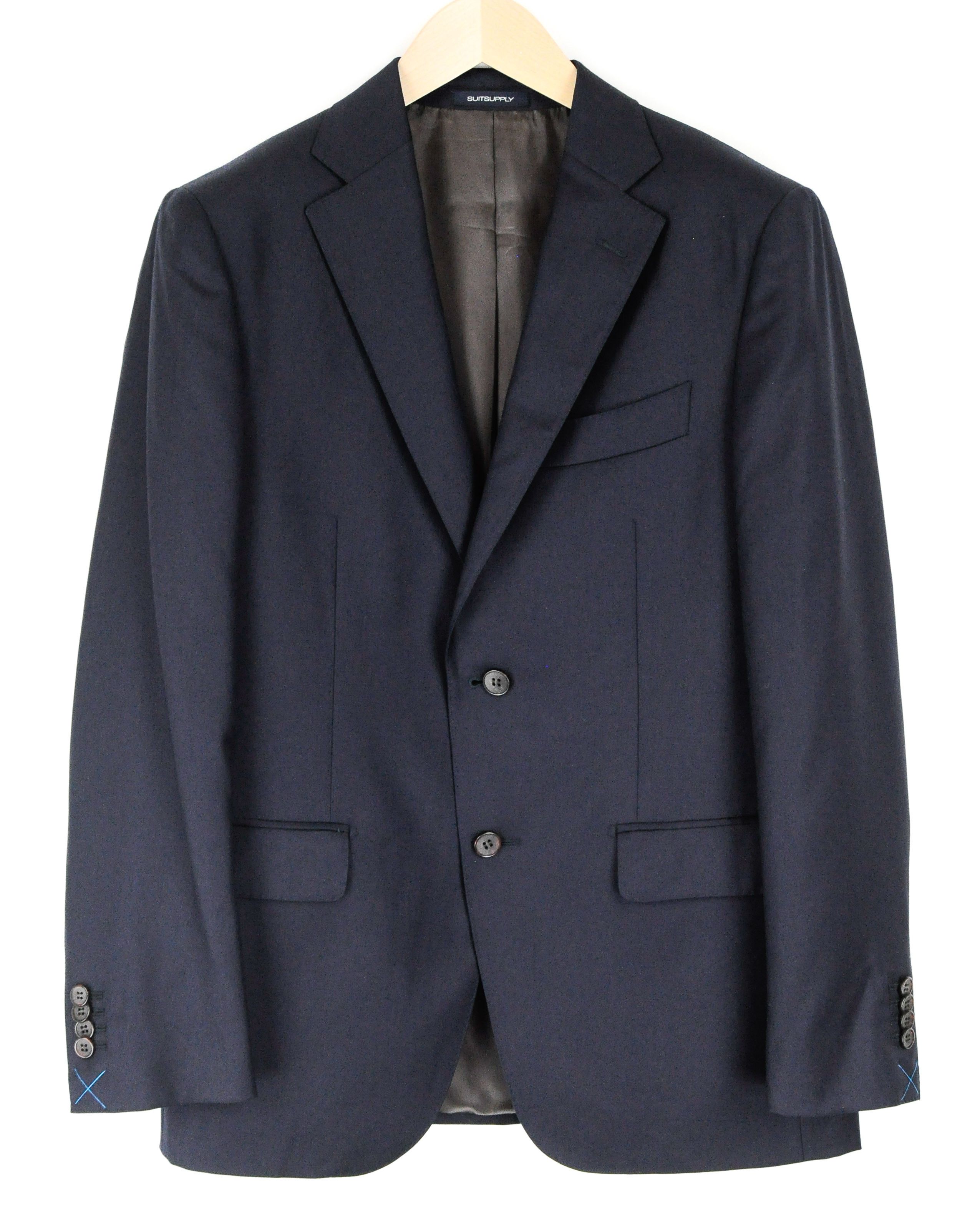 image of Suitsupply Napoli Uk38R Navy Wool Lined Blazer 56623, Men's
