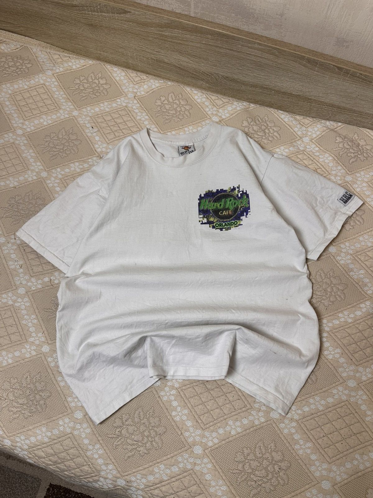 Hard Rock Cafe 🔥 Vintage 90s Hard Rock Orlando Graphic T Shirt 3D Emblem Size US L / EU 52-54 / 3 - 3 Thumbnail