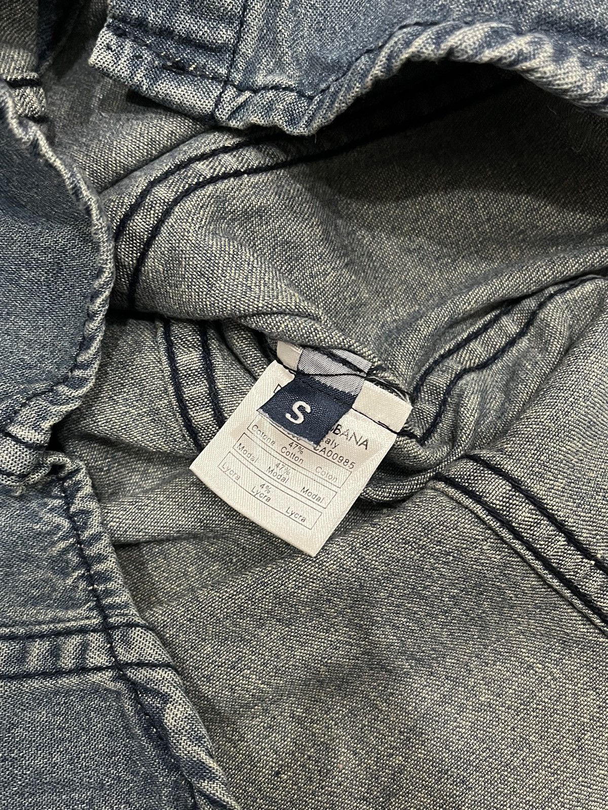Dolce & Gabbana Dolce & Gabbana Chambray Cowboy Denim Button Up Shirt Size M / US 6-8 / IT 42-44 - 6 Thumbnail