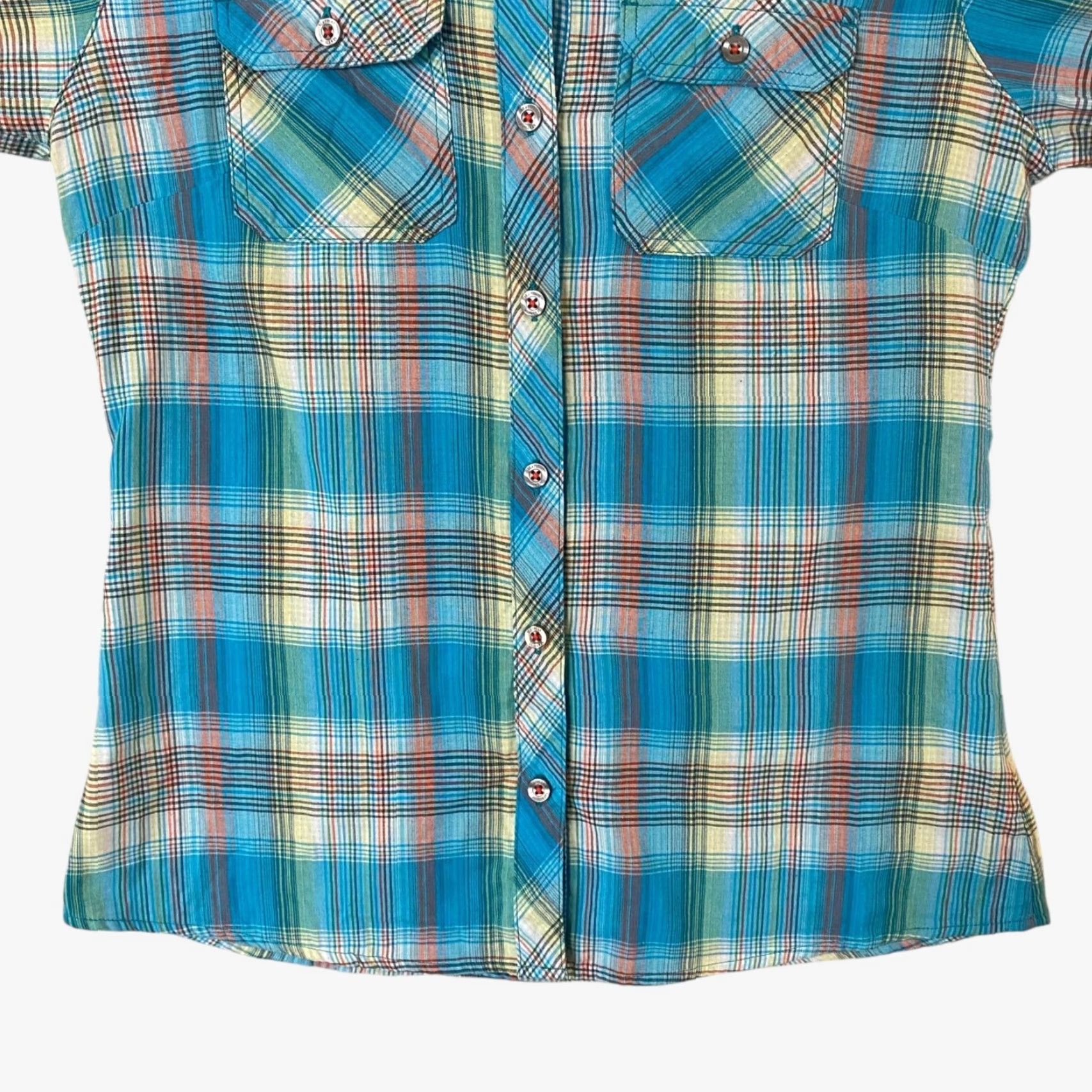 Marmot MARMOT Evelyn Long Sleeve Shirt Women's Petite Small Blue Plaid Hiking Button-Up Size S / US 4 / IT 40 - 6 Thumbnail