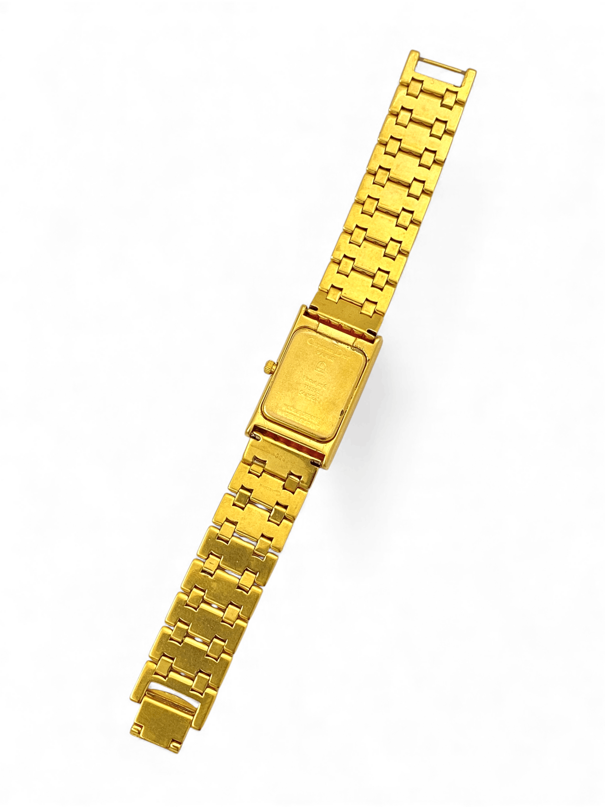 Dior Dior Gold Plated Tank Classic Dress Wrist Watch Vintage Size ONE SIZE - 10 Thumbnail