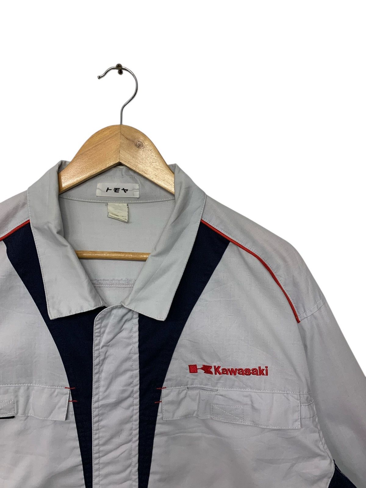 Other Vintage 90's Kawasaki Small Logo Button Ups Jacket Size US XL / EU 56 / 4 - 3 Thumbnail