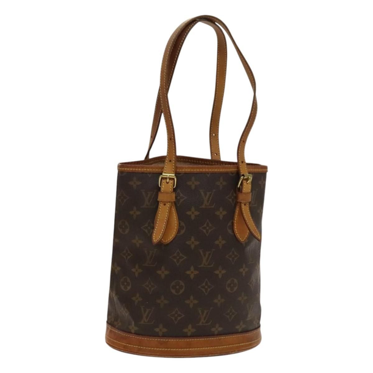 Louis Vuitton Monogram Bucket Pm Shoulder Bag M42238 Lv Auth 117208, Women's