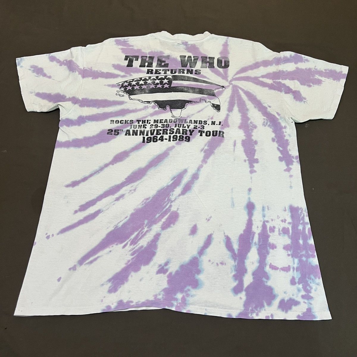 Band Tees × Vintage Vintage 80s 1989 THE WHO Tour Promo Tee 2XL Faded Size US XXL / EU 58 / 5 - 10 Thumbnail