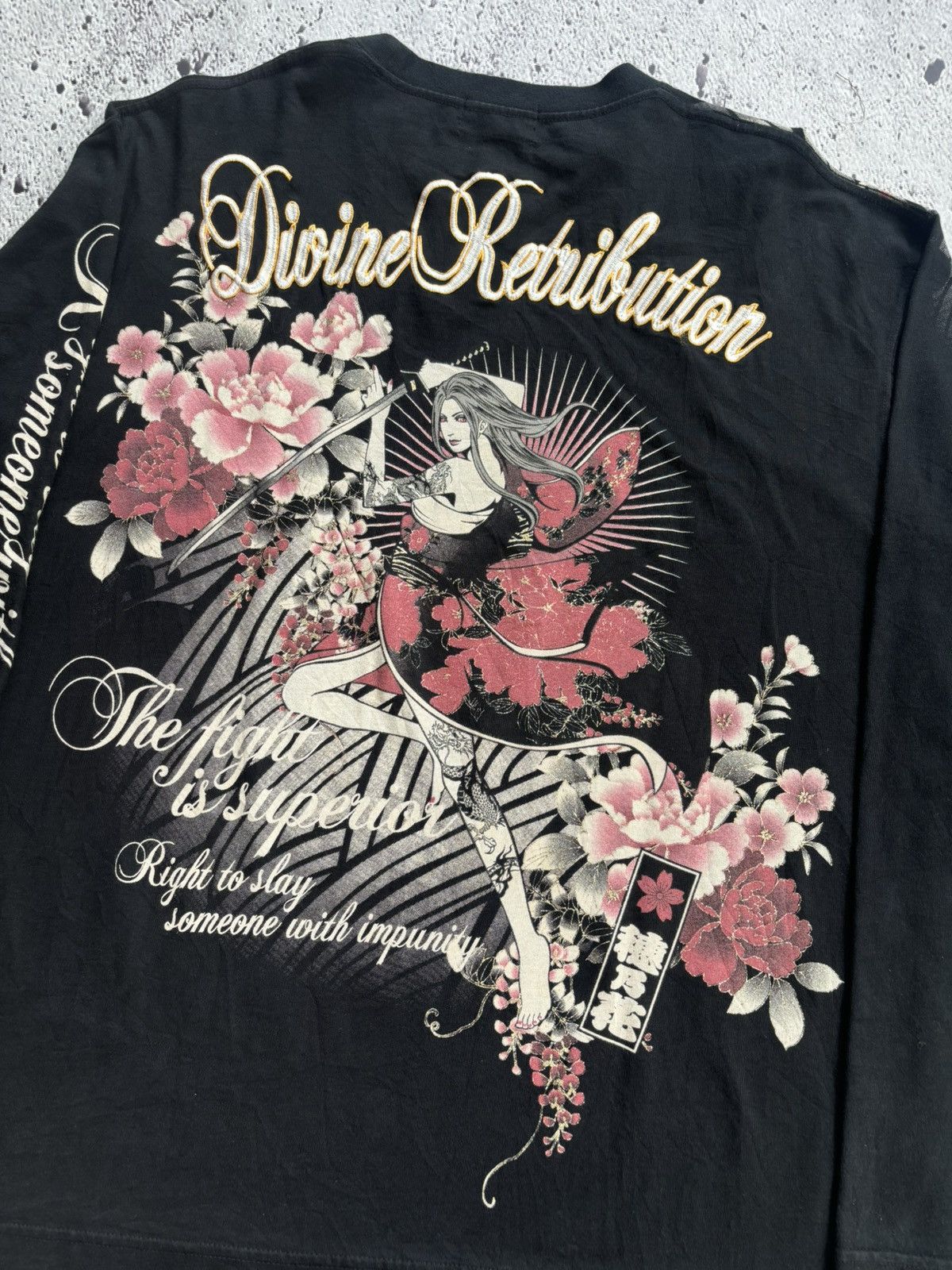 Karakuri Tamashii Japanese Divine Retribution longsleeve Size US XL / EU 56 / 4 - 7 Thumbnail