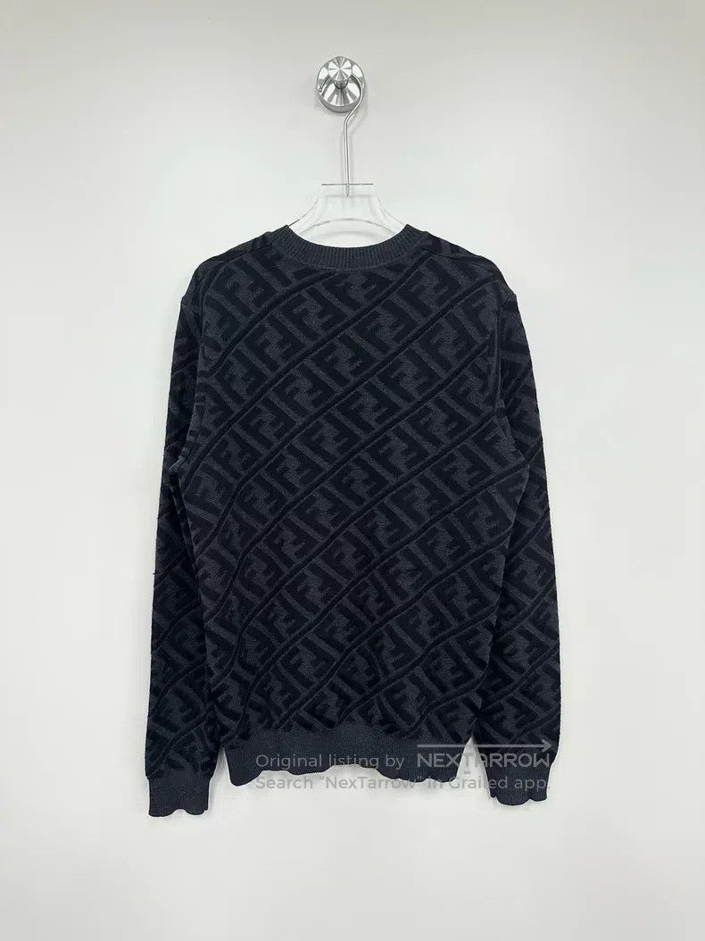 Fendi Fendi Black Knit Sweater with Double F Logo Size US S / EU 44-46 / 1 - 2 Thumbnail