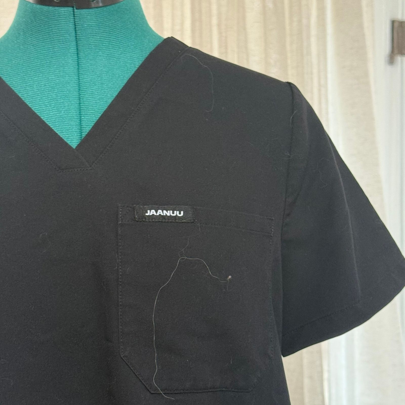 Other Jaanuu V-Neck Black Scrub Top | Sz S Size S / US 4 / IT 40 - 3 Thumbnail