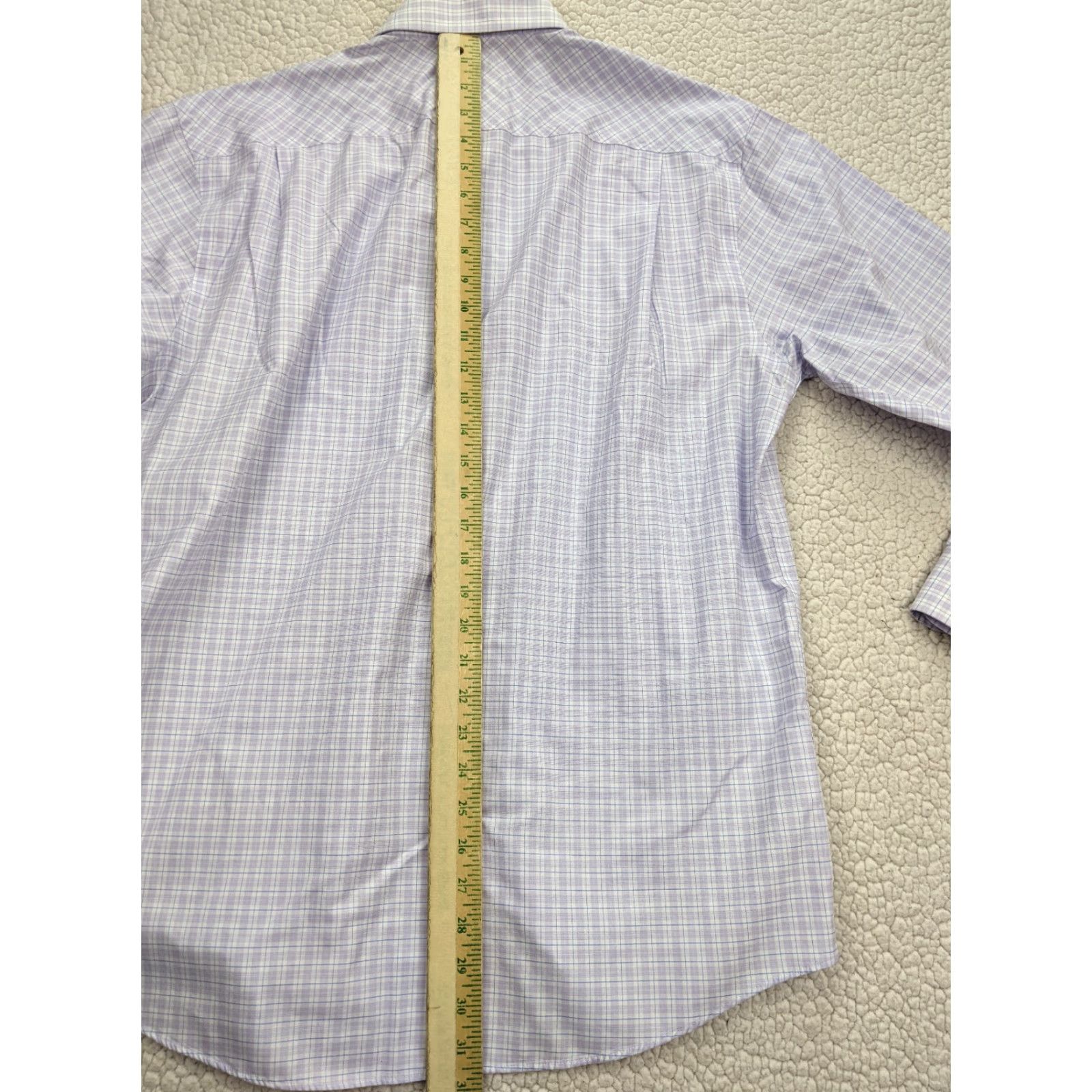 Jos. A. Bank JoS A Bank Reserve Purple Check Button Shirt Mens L 16 Egyptian Cotton No Wrinkle Shirt Size US L / EU 52-54 / 3 - 6 Thumbnail