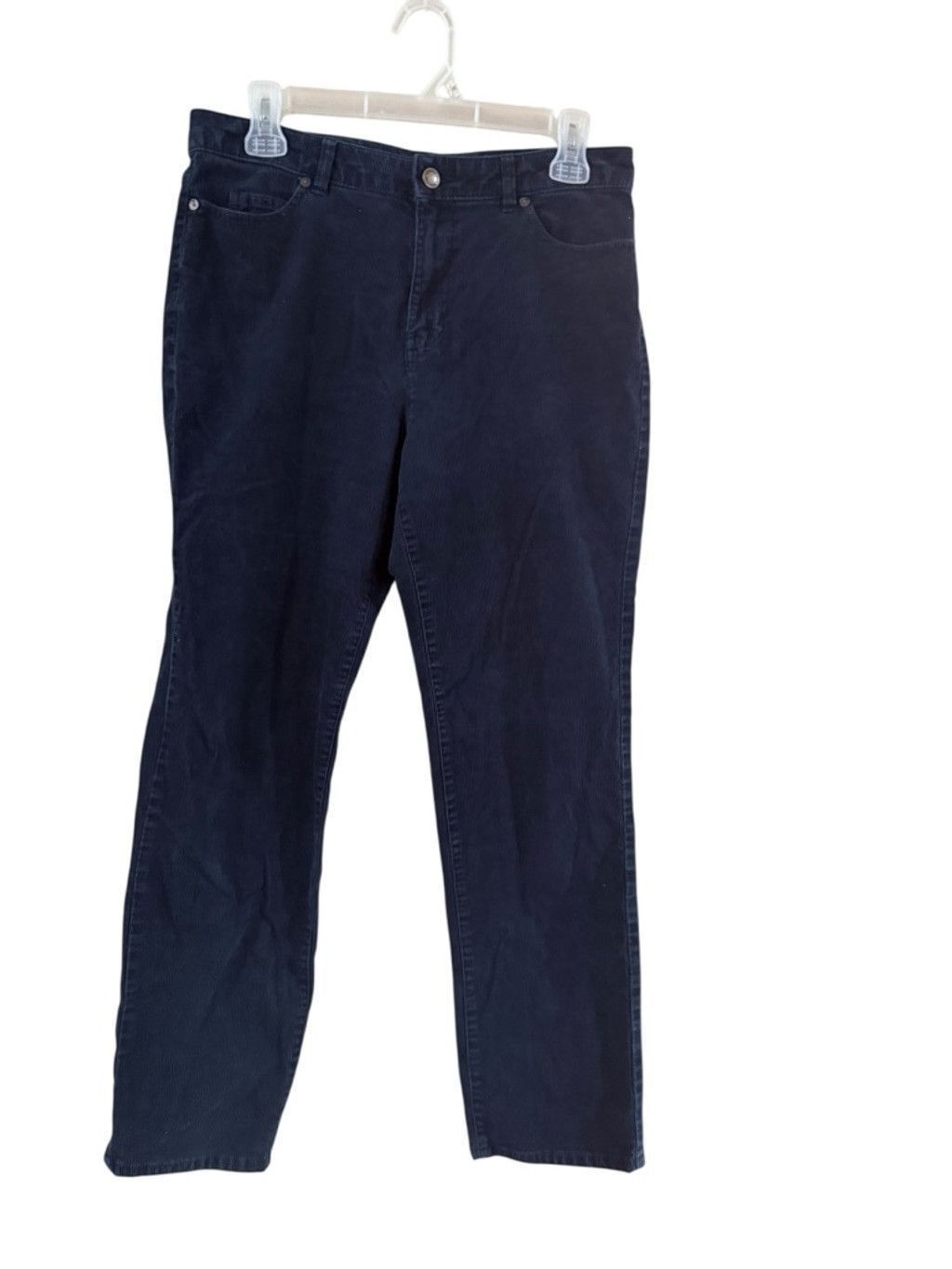 Coldwater Creek Women's Coldwater Corduroy Straight Leg Pants 6P Size 28" / US 6 / IT 42 - 10 Thumbnail