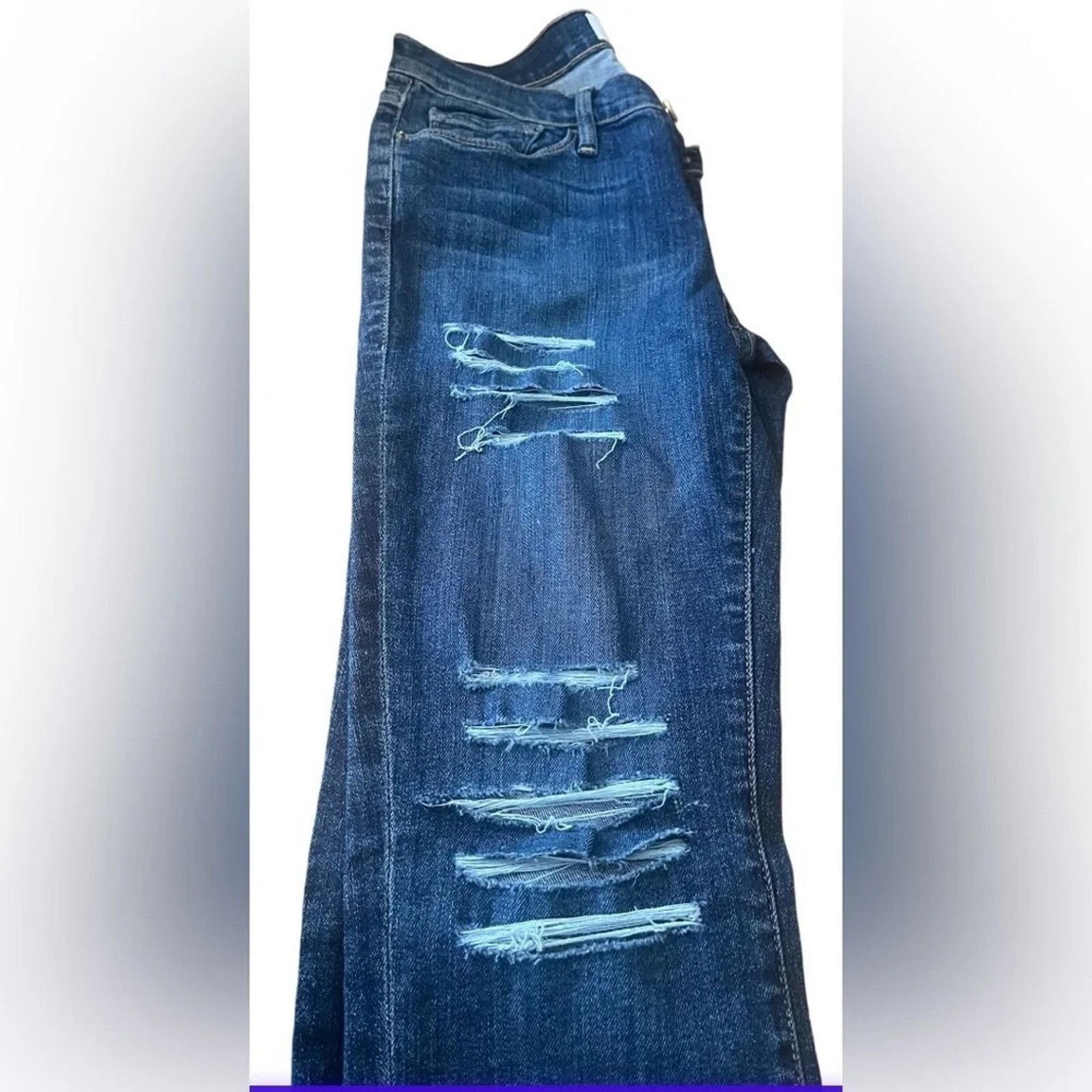 Frame Frame Denim Le Skinny de Jeanne distressed jeans, size 27 Size 27" / US 4 / IT 40 - 4 Thumbnail