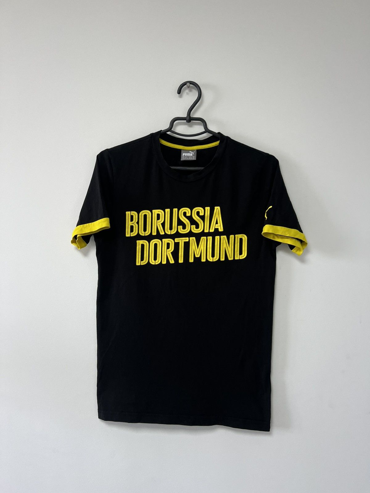 Puma Borussia Dortmund Training T shirt Cotton BVB Puma Black S Size US S / EU 44-46 / 1 - 6 Thumbnail