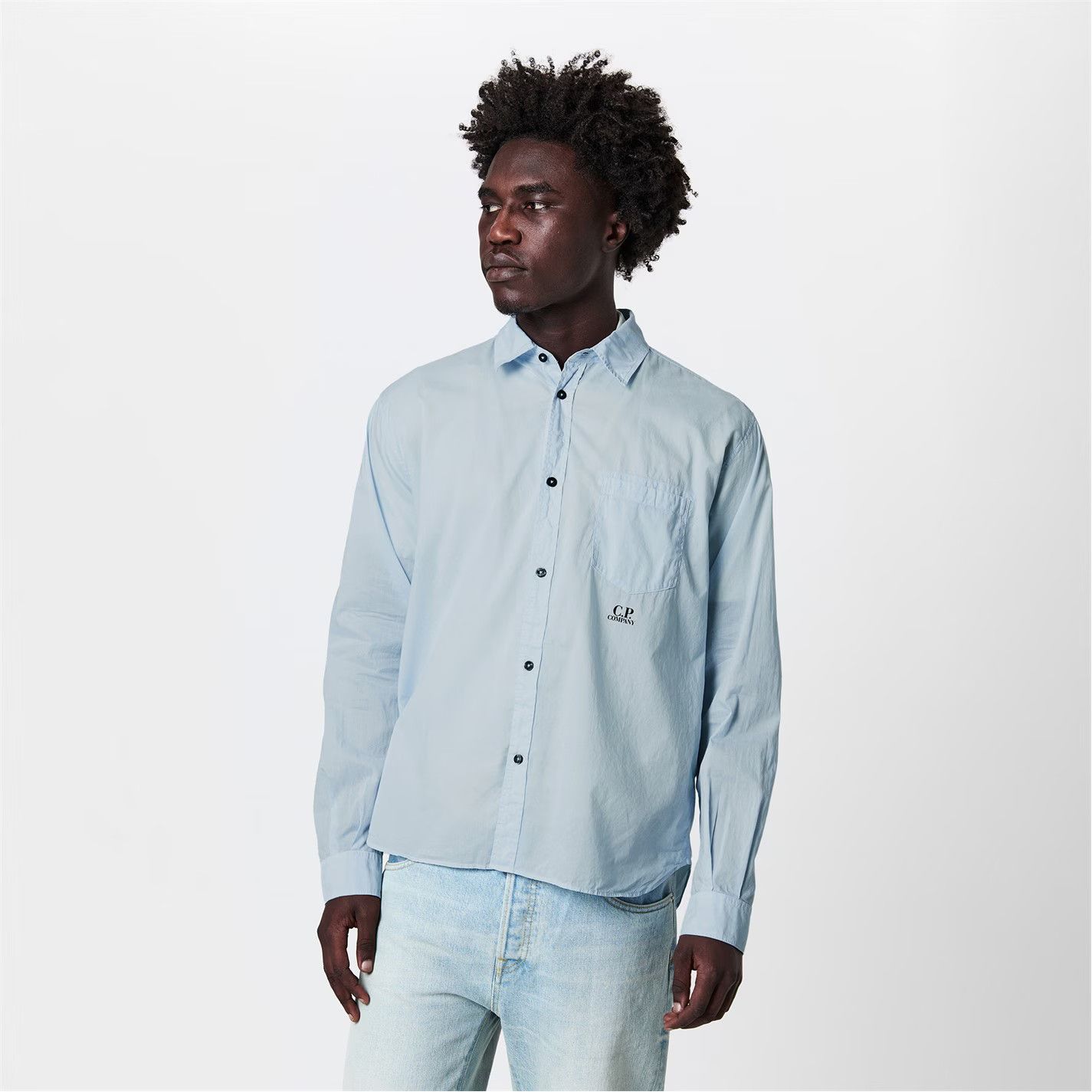 C.P. Company o1g2r1mq0426 Long Sleeve Shirt in Blue Size US S / EU 44-46 / 1 - 3 Thumbnail