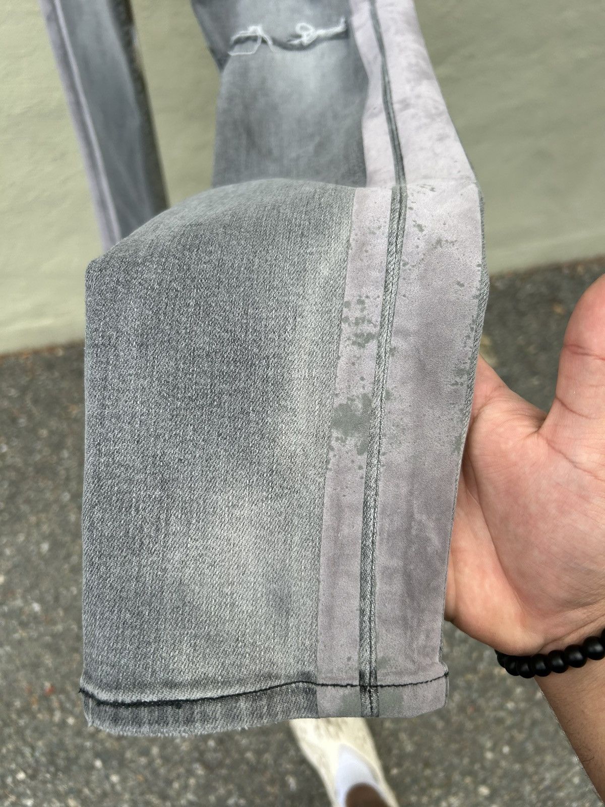 Amiri Amiri jeans grey stripe Size US 31 - 4 Thumbnail