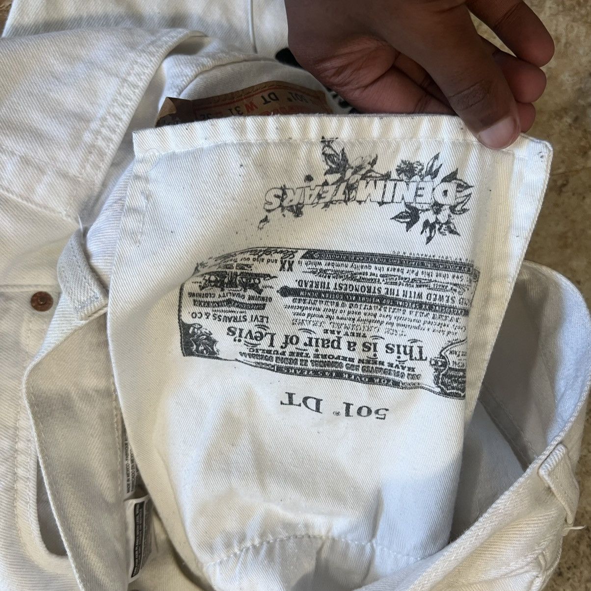 DENIM TEARS Denim Tears Cotton Wreath Pants Size US 31 - 6 Thumbnail