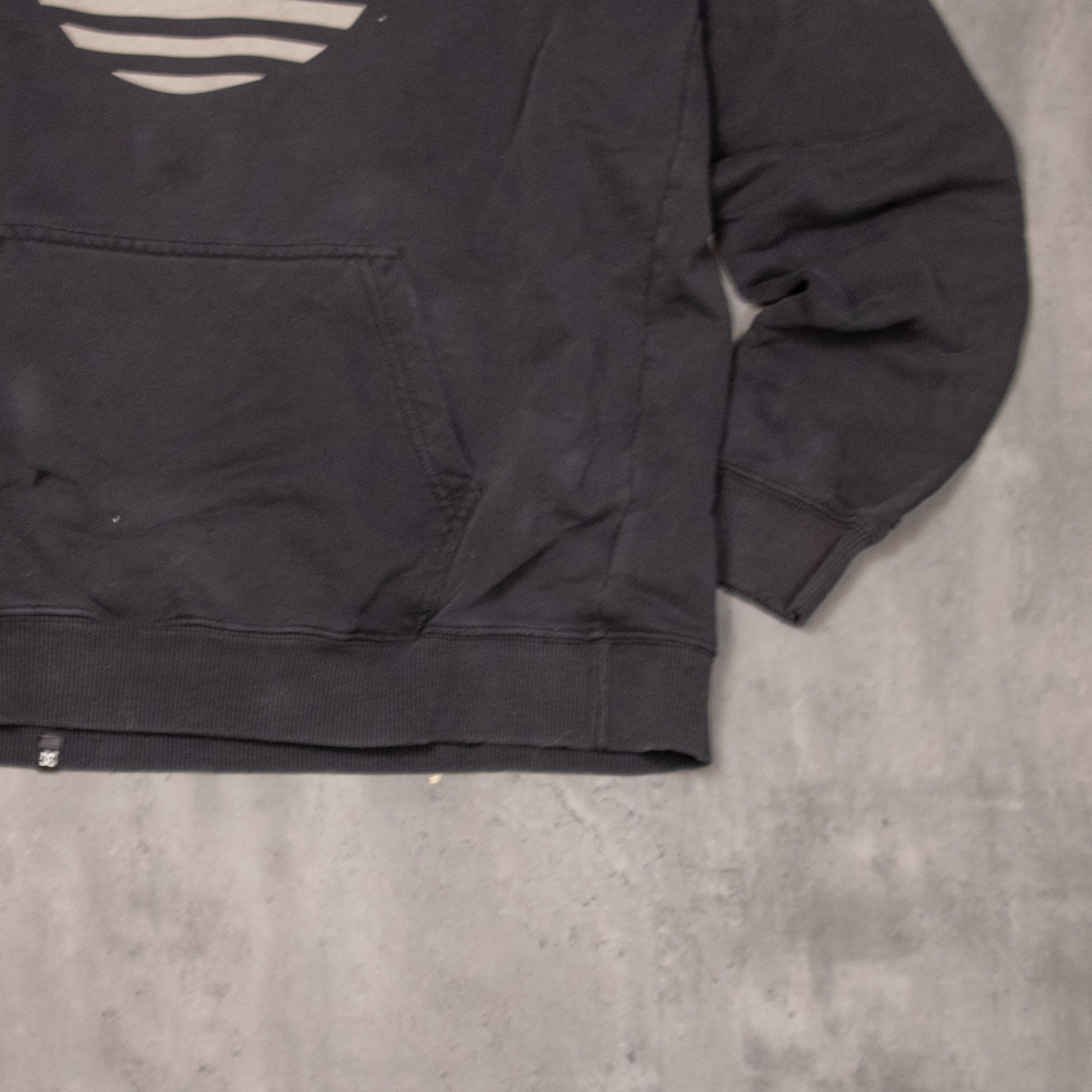 DC Y2K 2000's 00's DC SHoes Oversize Baggy Black Hoodie Size US L / EU 52-54 / 3 - 3 Thumbnail