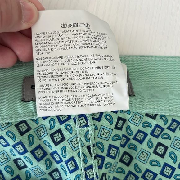 Etro Etro Ponyhair Tag Cotton Mint Branded Leather Straight Leg D Size US 36 / EU 52 - 15 Thumbnail
