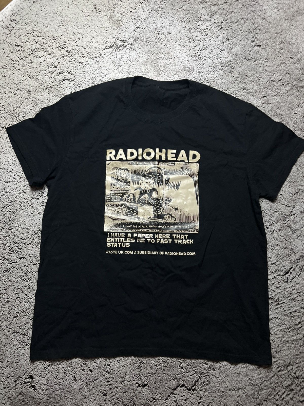Radiohead ice caps melting dna breeding t shirt ok computer
