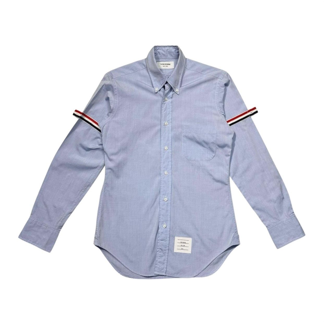 Thom Browne THOM BROWNE Men's Stripe Armband Patch Button-Up Shirt SZ 1 Size US S / EU 44-46 / 1 - 1 Thumbnail