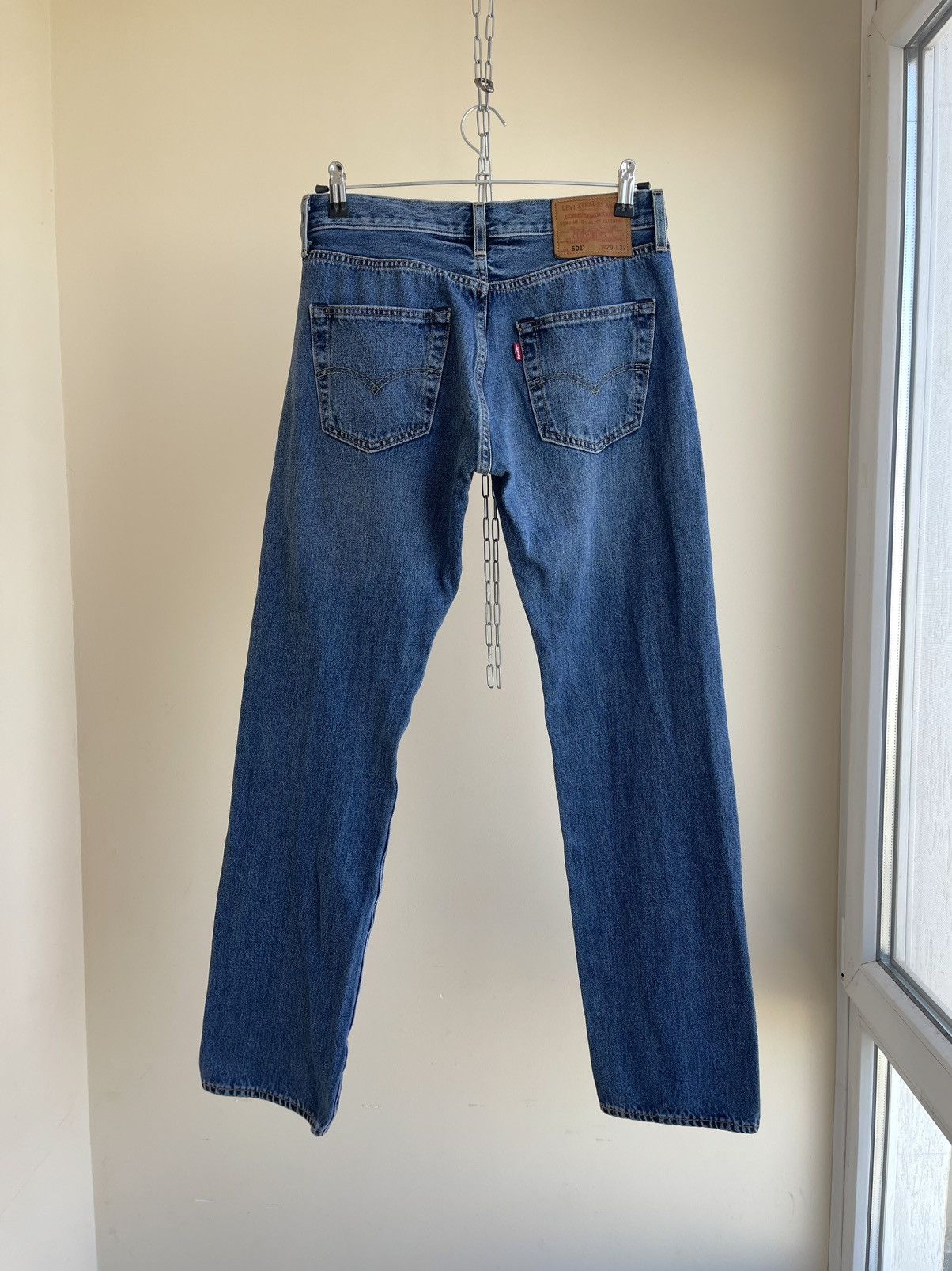 Levi's Premium 501 145 Anniversary Straight Regular Fit Denim Jeans Size US 29 - 2 Thumbnail