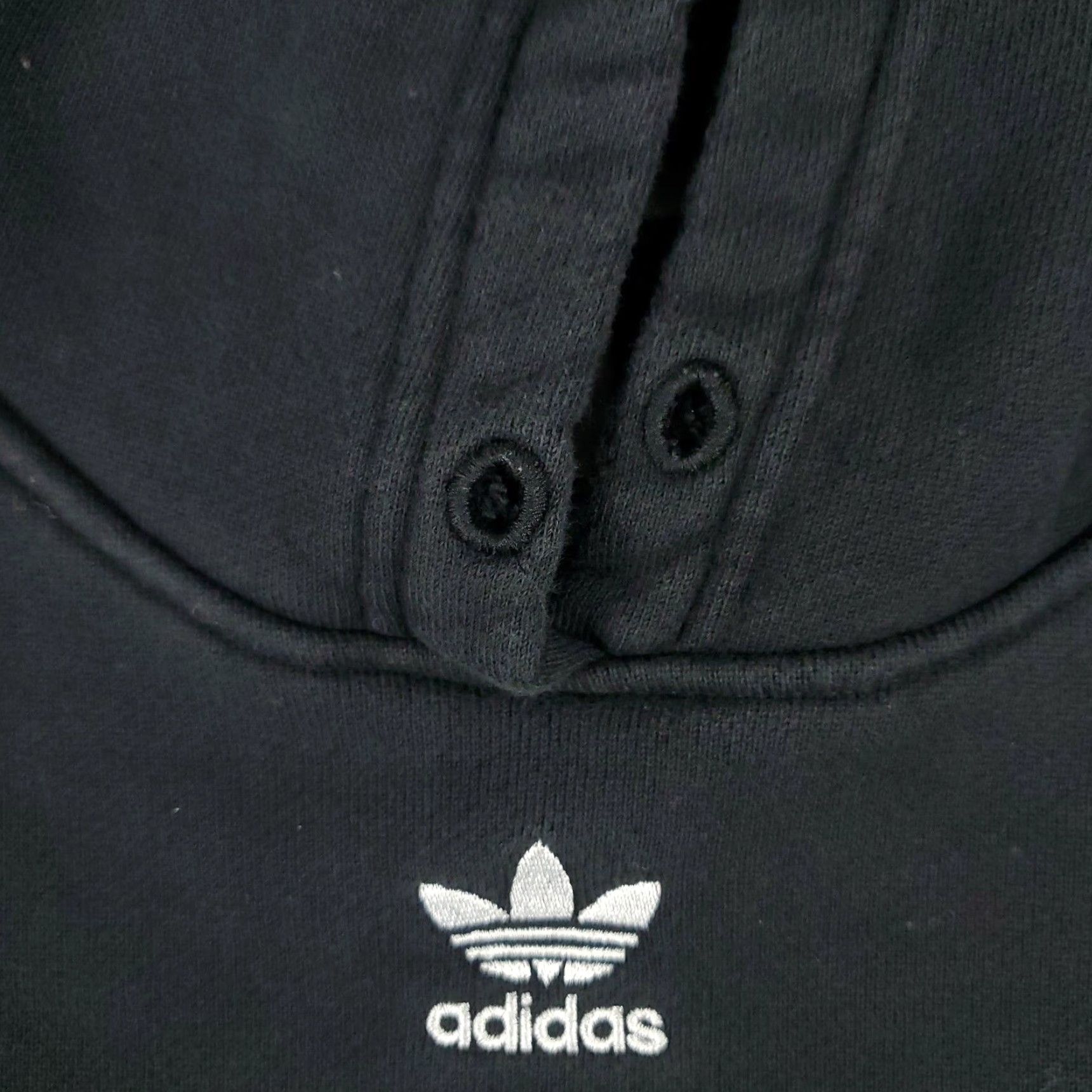 Adidas Adidas Hoodie Womens Medium Black Pullover Mock Neck Sweatshirt Activewear Sports Size M / US 6-8 / IT 42-44 - 5 Thumbnail
