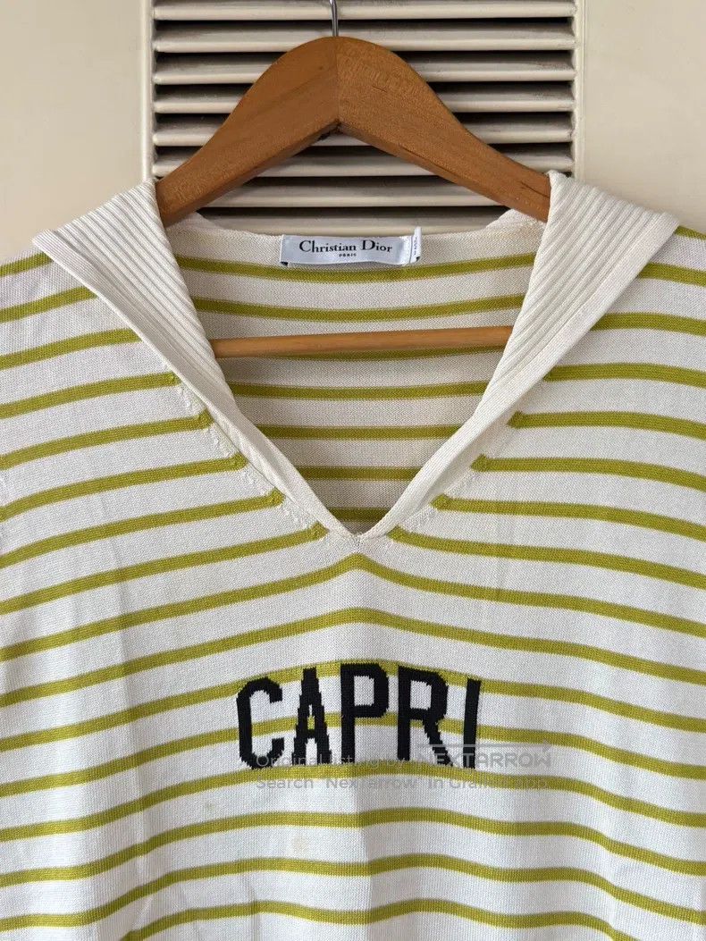 Dior Dior Striped sailor collar knitwear Size XS / US 0-2 / IT 36-38 - 3 Thumbnail