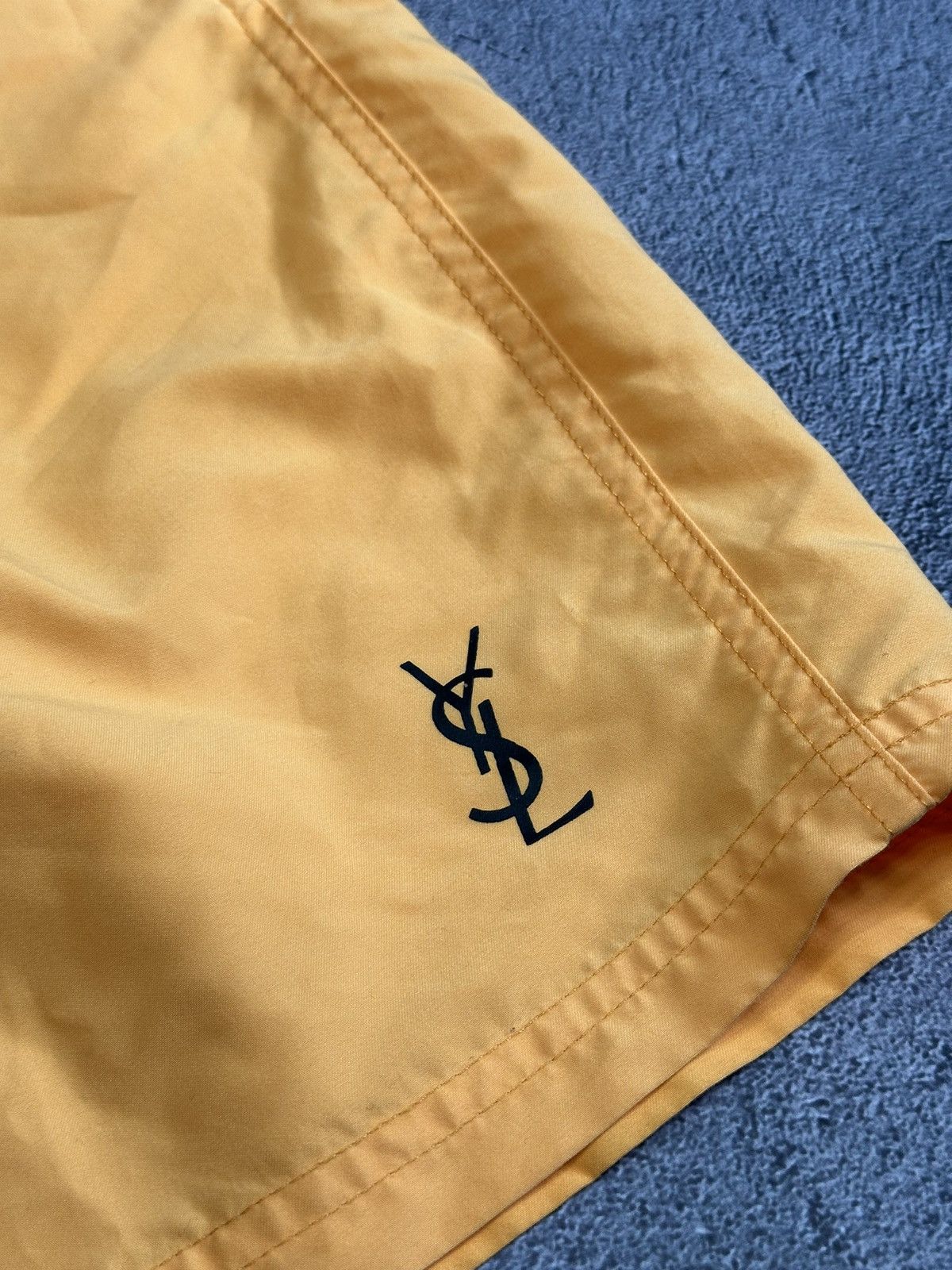 Vintage × Yves Saint Laurent 🍊 Yves Saint Laurent Vintage Swimming Shorts Size US 37 - 2 Thumbnail