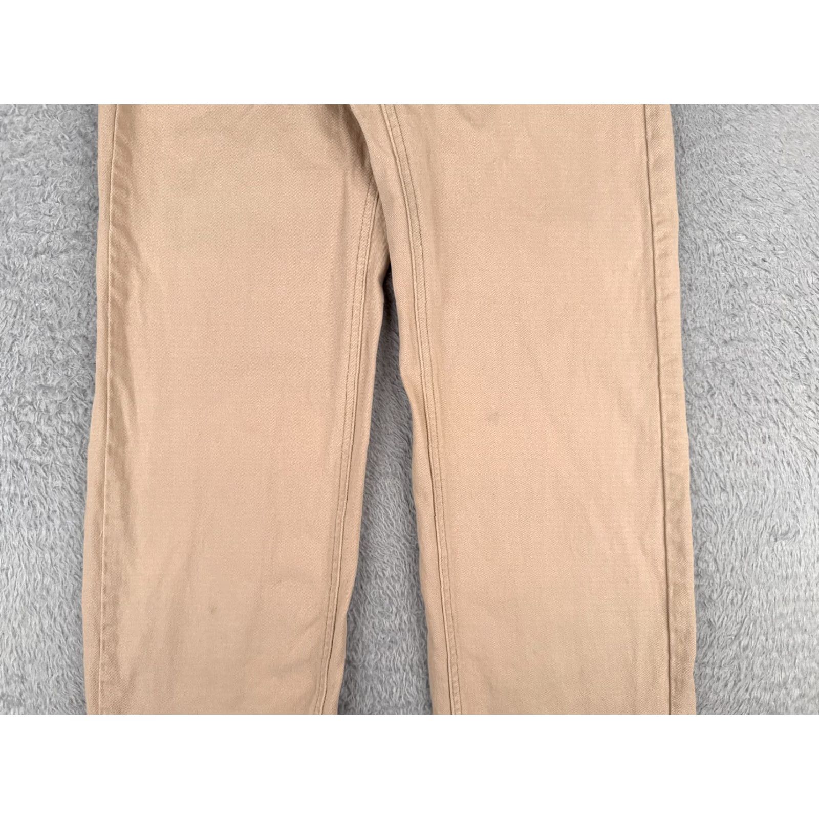 Shein Shein Jeans Womens 2 Beige Denim Wide Leg High Rise 100% Cotton 26x28 Size 26" / US 2 / IT 38 - 3 Thumbnail
