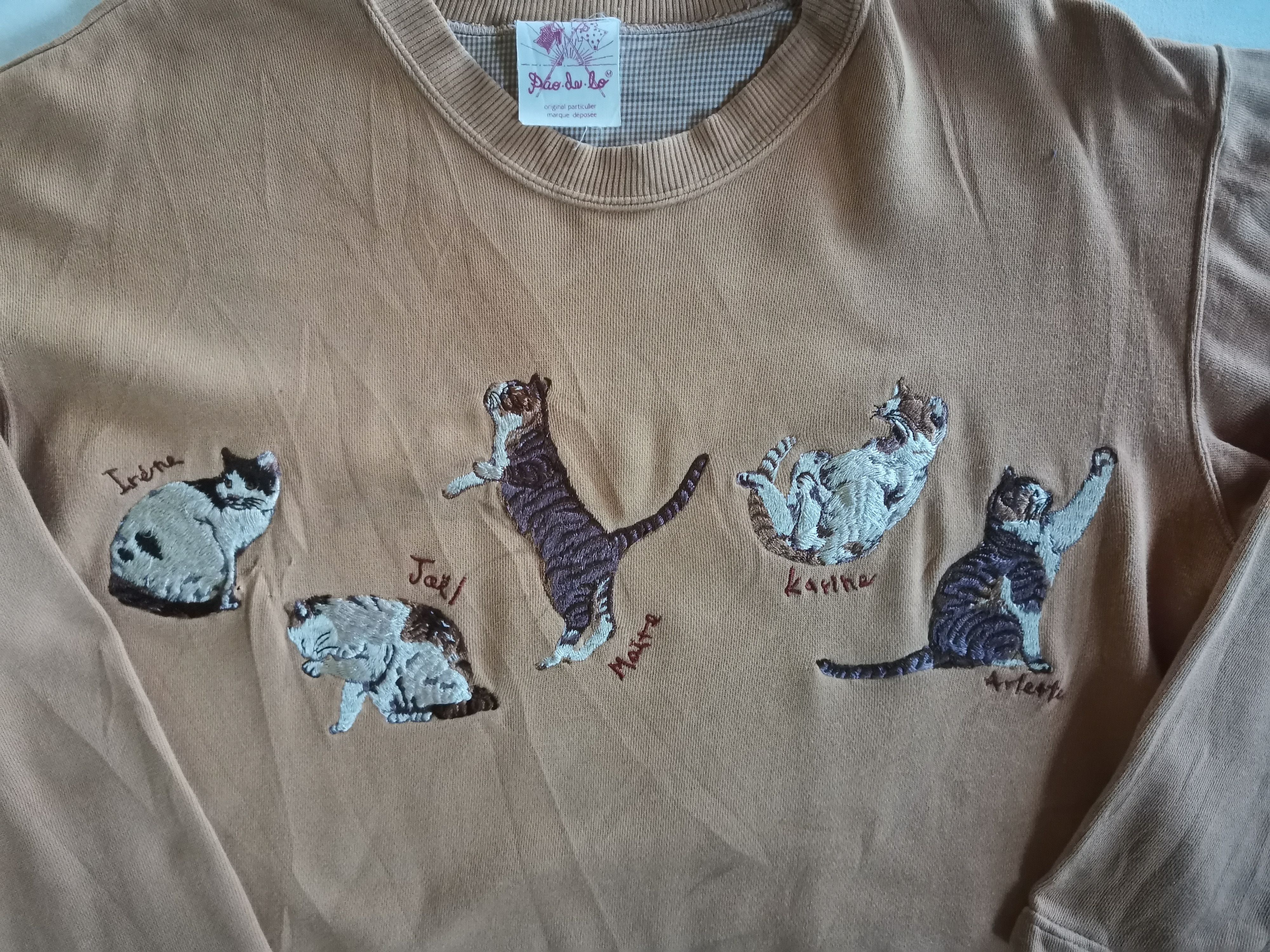Designer × Vintage Vintage Pao De Lo Cats Long Sleeve T-Shirts Size US M / EU 48-50 / 2 - 2 Thumbnail