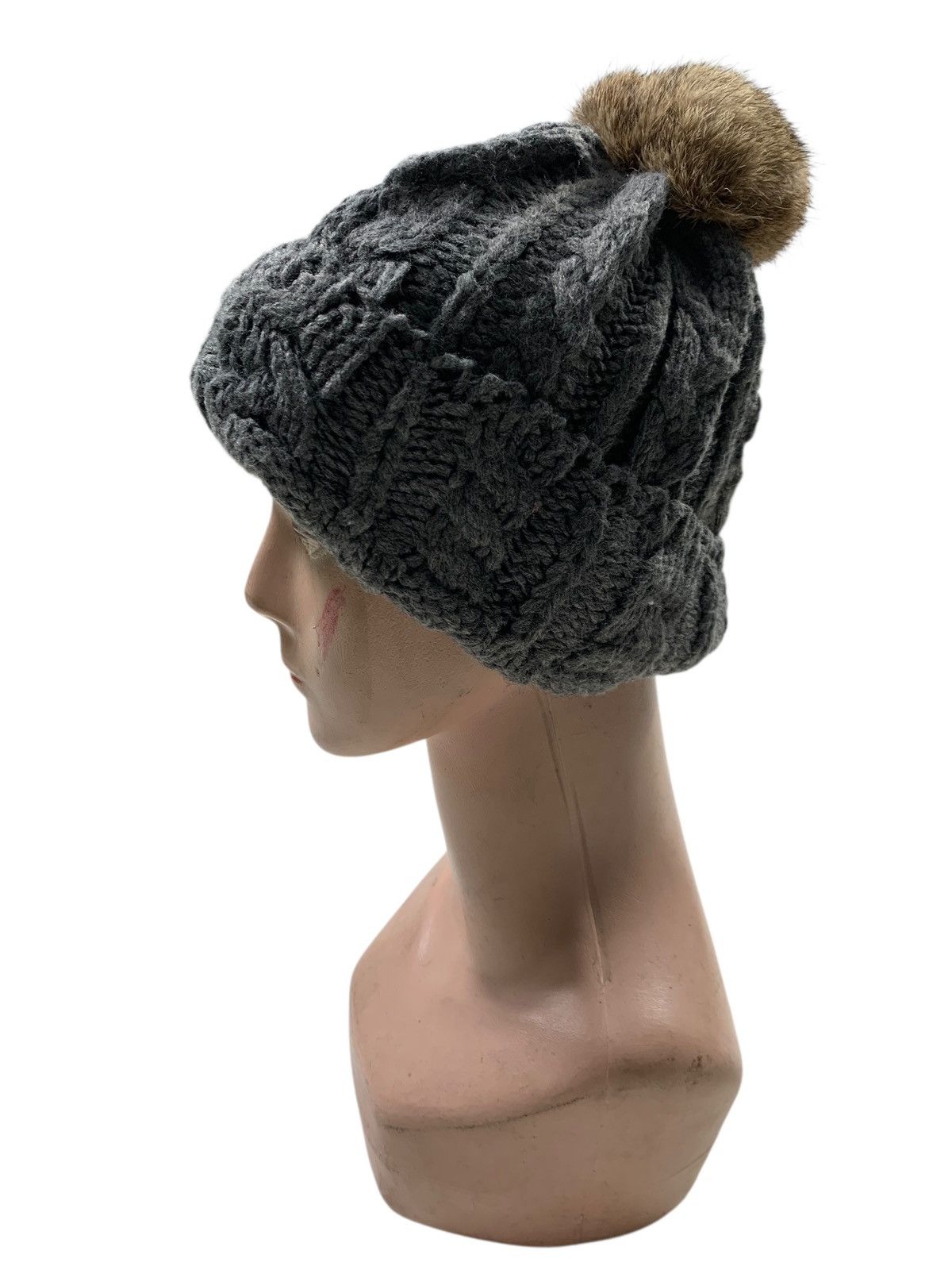 Japanese Brand × Kapital × Vintage Crochet knitted Fur Beanie Hats RARE Size ONE SIZE - 2 Thumbnail