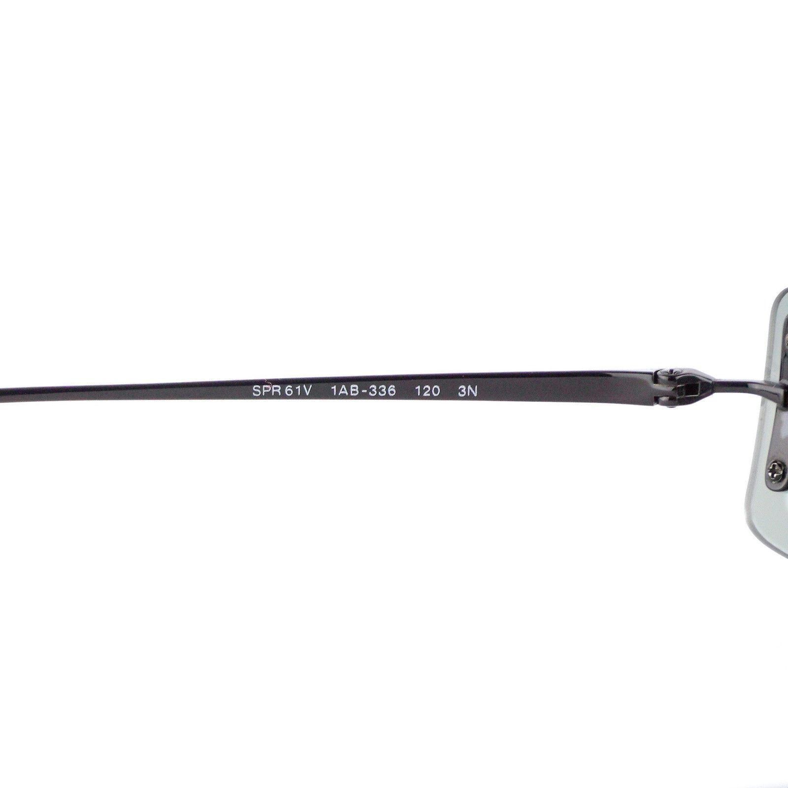 Prada Prada SPR 61V Silver Logo Gradient Lenses Rimless Sunglasses Size ONE SIZE - 5 Thumbnail