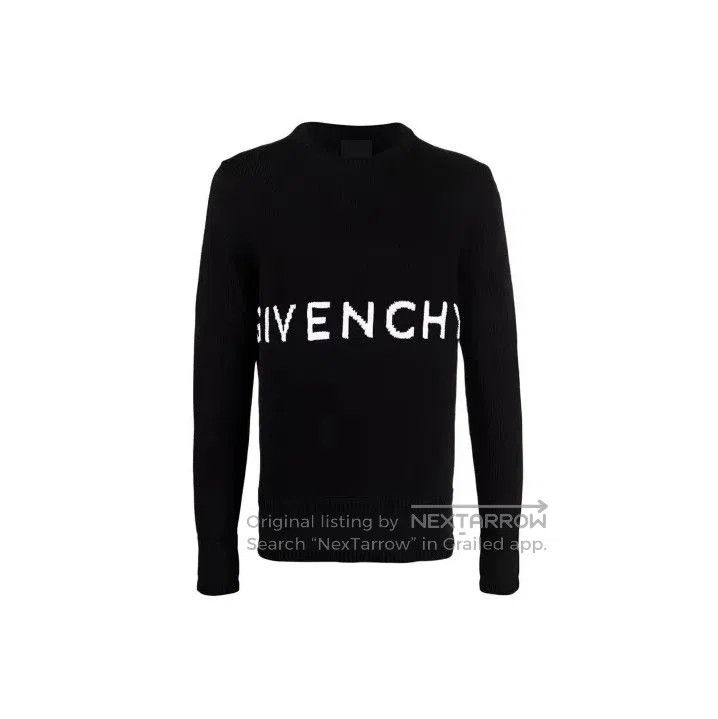 Givenchy Givenchy SS21 Logo Intarsia Knit Crewneck Sweater. Size US S / EU 44-46 / 1 - 1 Thumbnail