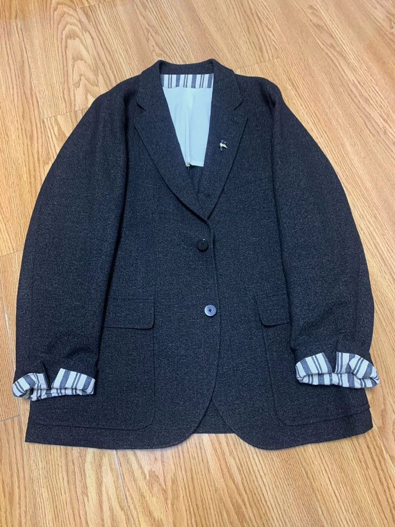 Visvim Visvim Verde Blazer in Black Tweed Design- DMC Size US M / EU 48-50 / 2 - 1 Thumbnail