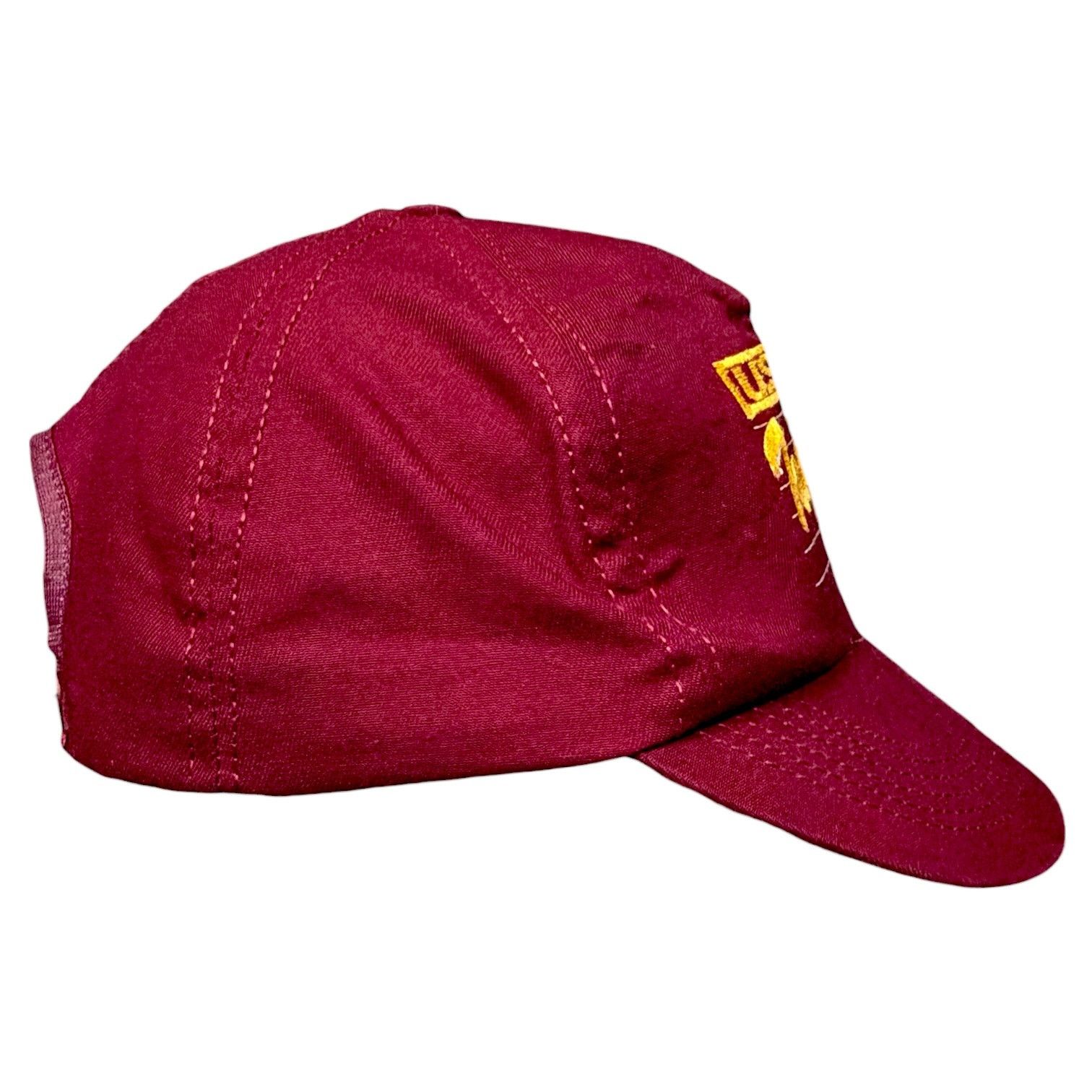 Other Vintage 80s USC Trojans Front Row Cardinal Snapback Hat USA Size ONE SIZE - 5 Thumbnail