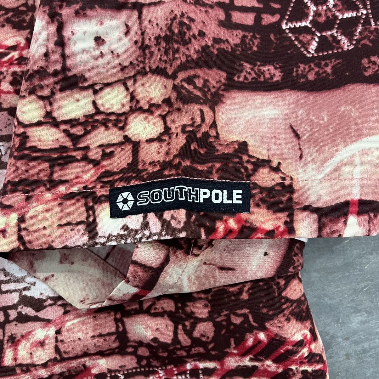 Southpole × Vintage Y2K SouthPole Brick Wall Hawaiian Skater shirt button up XXL Size US XXL / EU 58 / 5 - 3 Thumbnail