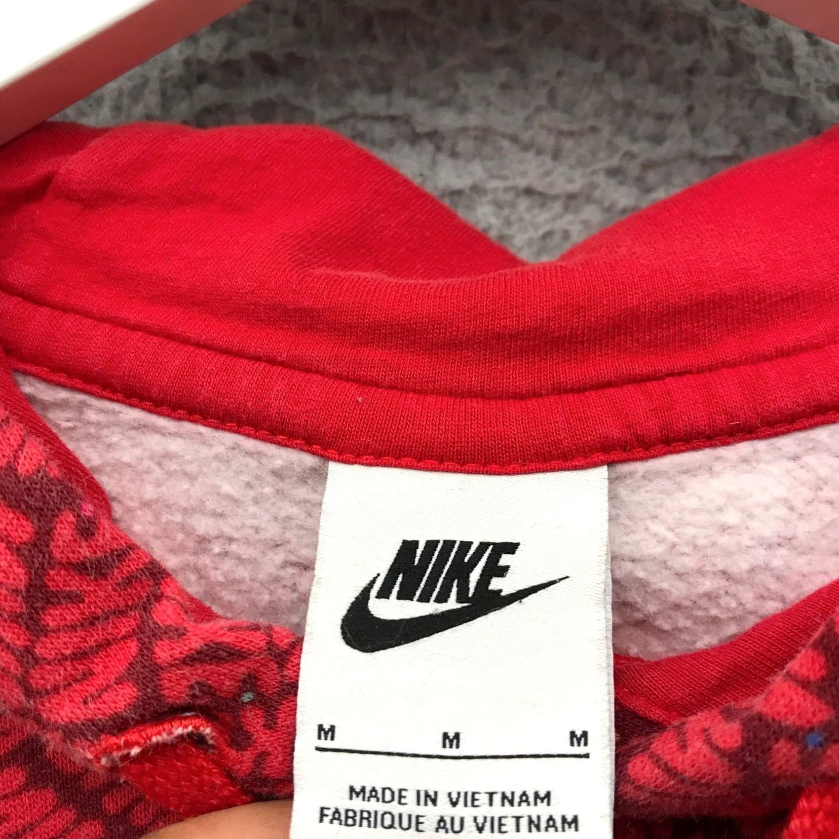 Nike Nike DM6911-657 Essentials AOP Fleece Sweatshirt Hoodie Mens M Red Black Hoodie Mens Medium Red Black Logo Size US M / EU 48-50 / 2 - 3 Thumbnail