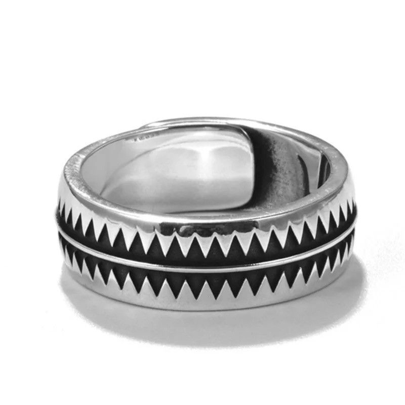 Jewelry Creative Hip-hop Sawtooth Ring Size ONE SIZE - 4 Thumbnail