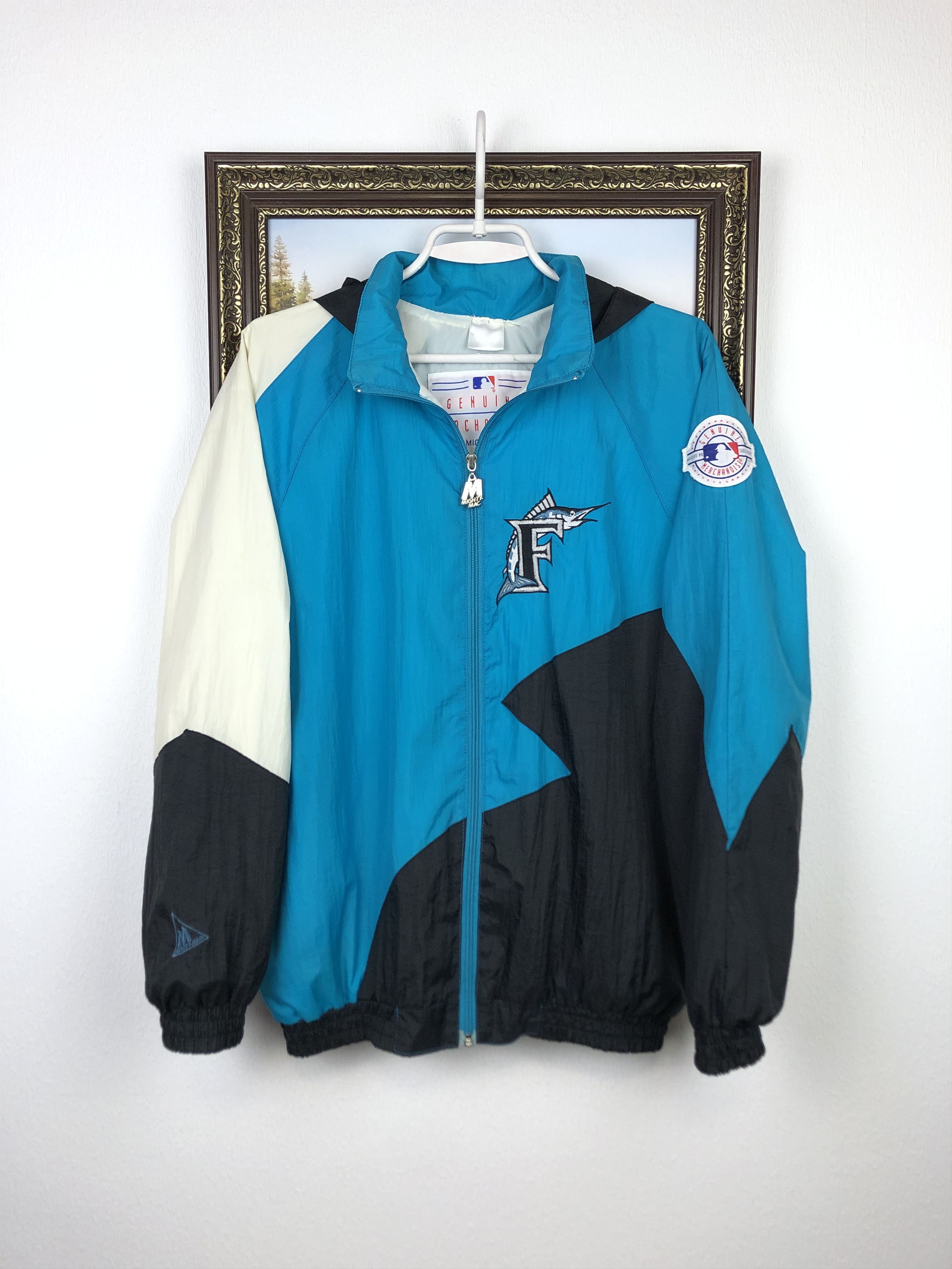 MLB Vintage MLB Florida Marlins Jacket Rare Windbreaker Bomber Size US S / EU 44-46 / 1 - 3 Thumbnail