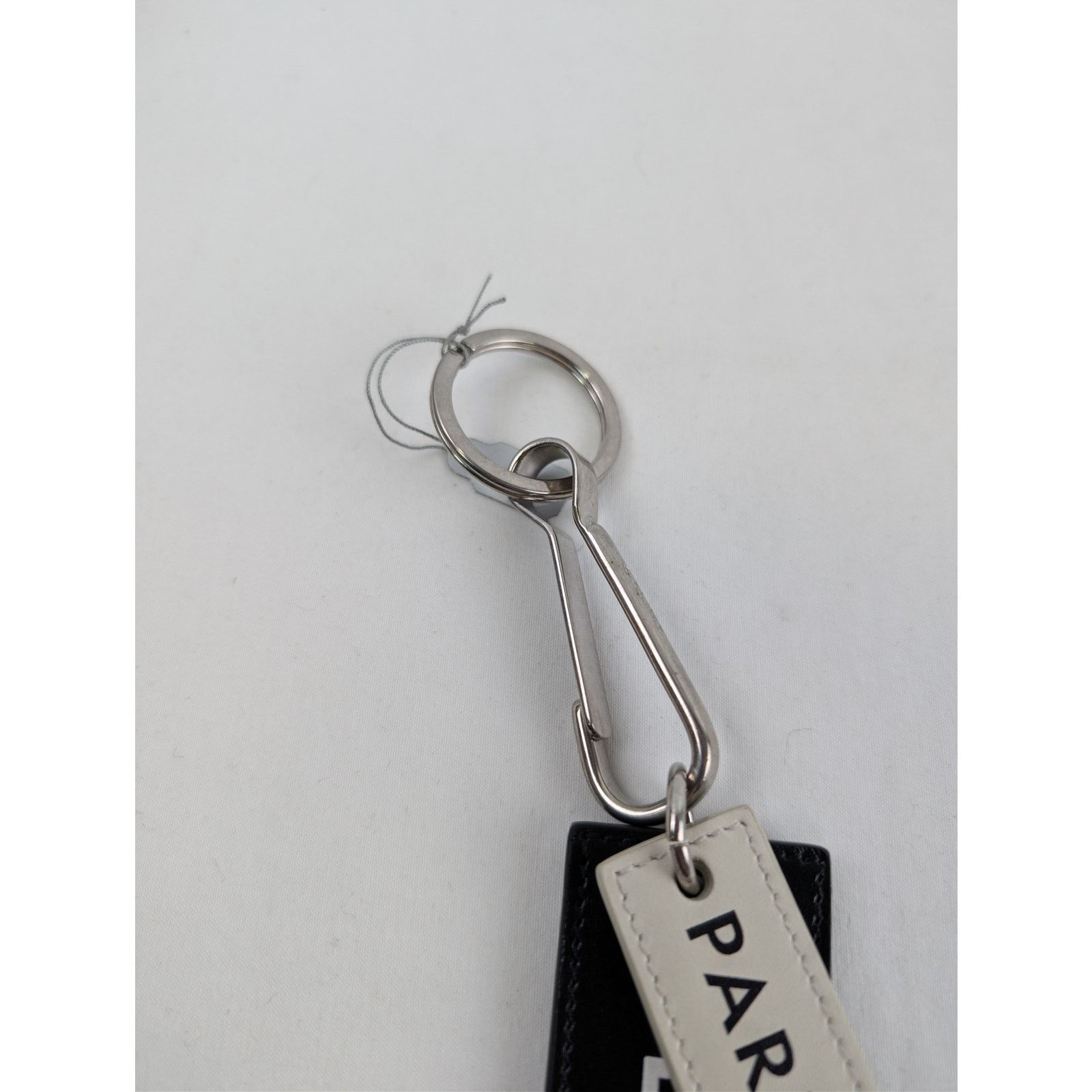 Celine o1rshd1 Size: OS / Paris Tag Keyring in Black / White Size ONE SIZE - 10 Thumbnail