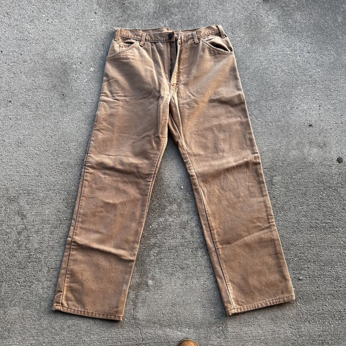Dickies × Vintage y2k dickies blanket lined canvas pants Size US 34 / EU 50 - 1 Thumbnail