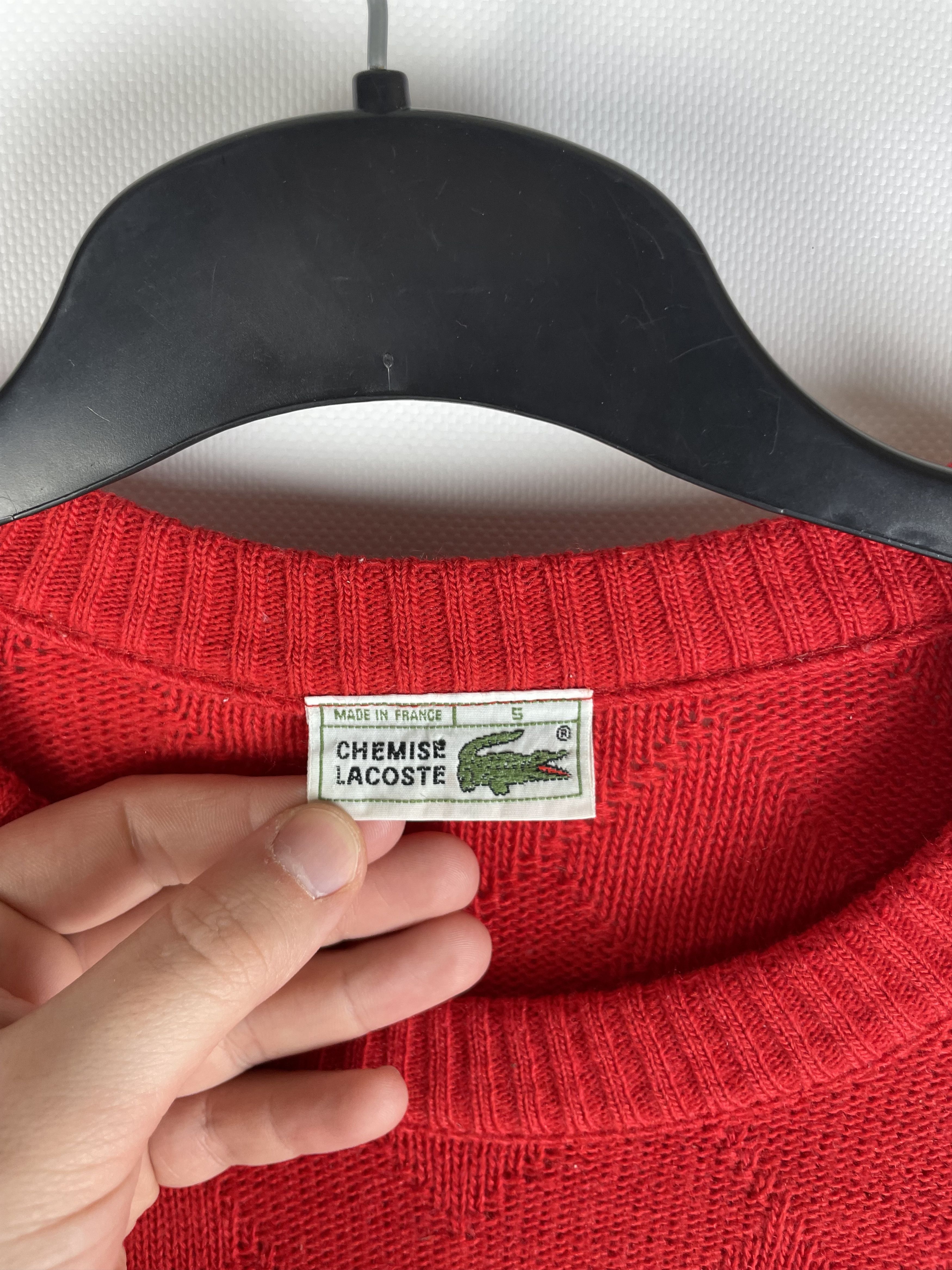 Lacoste Vintage Check Knit Sweater